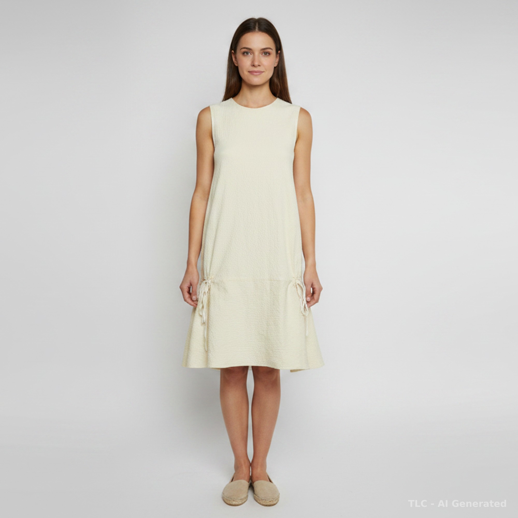 Victoria Victoria Beckham Cream Tiered Cotton Blend Cloqué Mini Dress