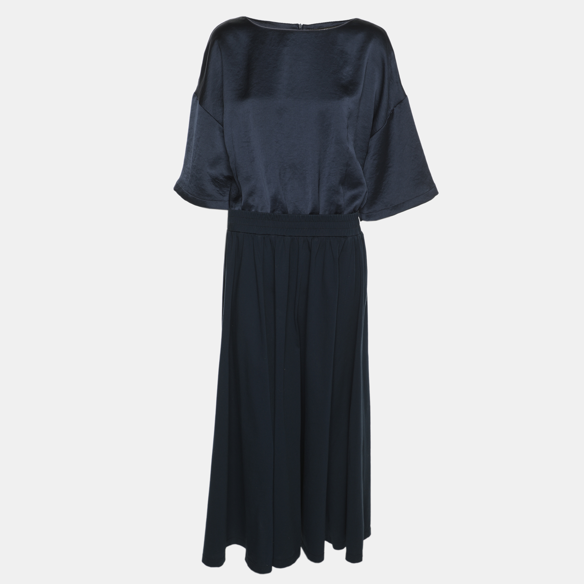 Weekend Max Mara Blue Satin Jersey Dress