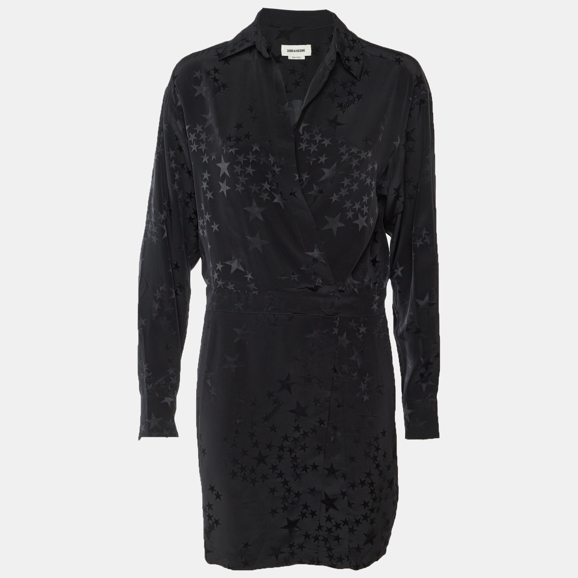 Zadig & Voltaire Black Stars Jacquard Ravy Dress