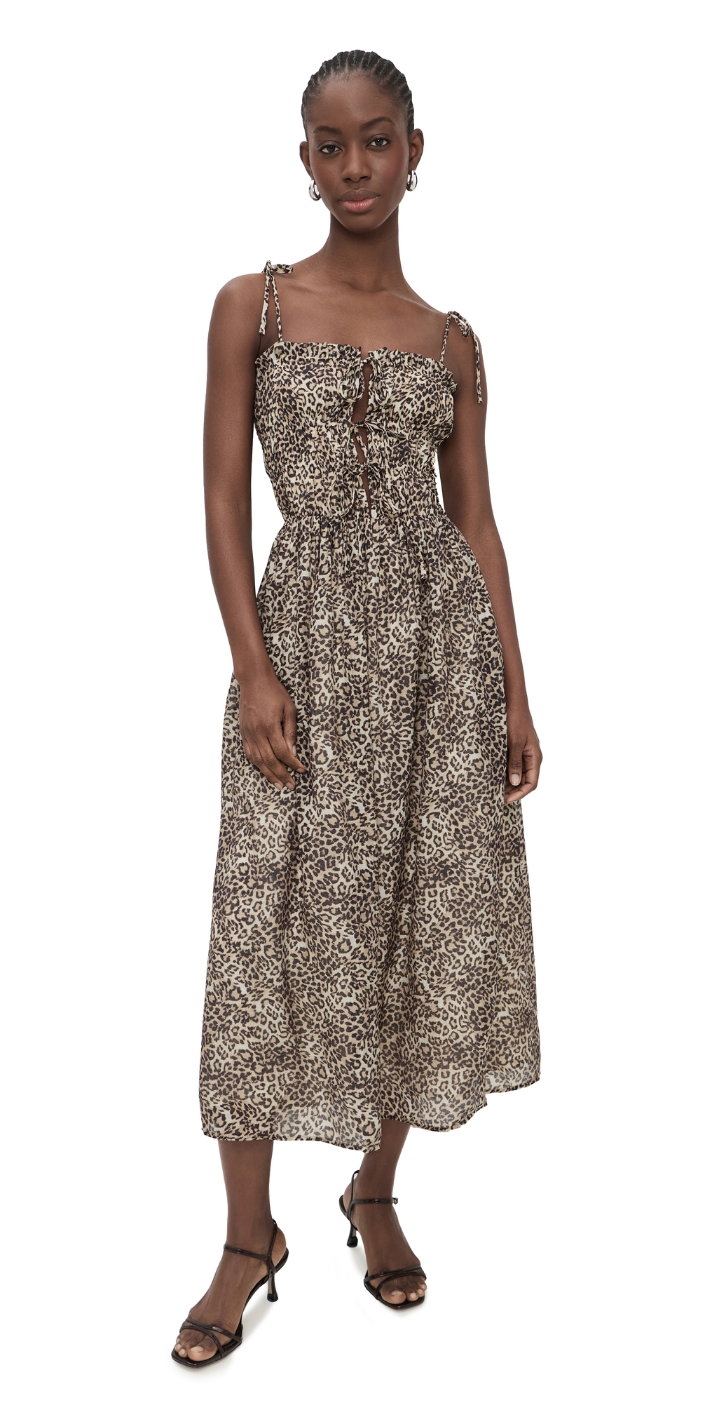 MINKPINK Tahlia Midi Dress Leopard