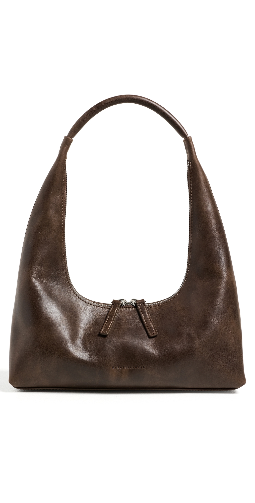 Marge Sherwood Hobo Shoulder Bag Washed Brown Pull
