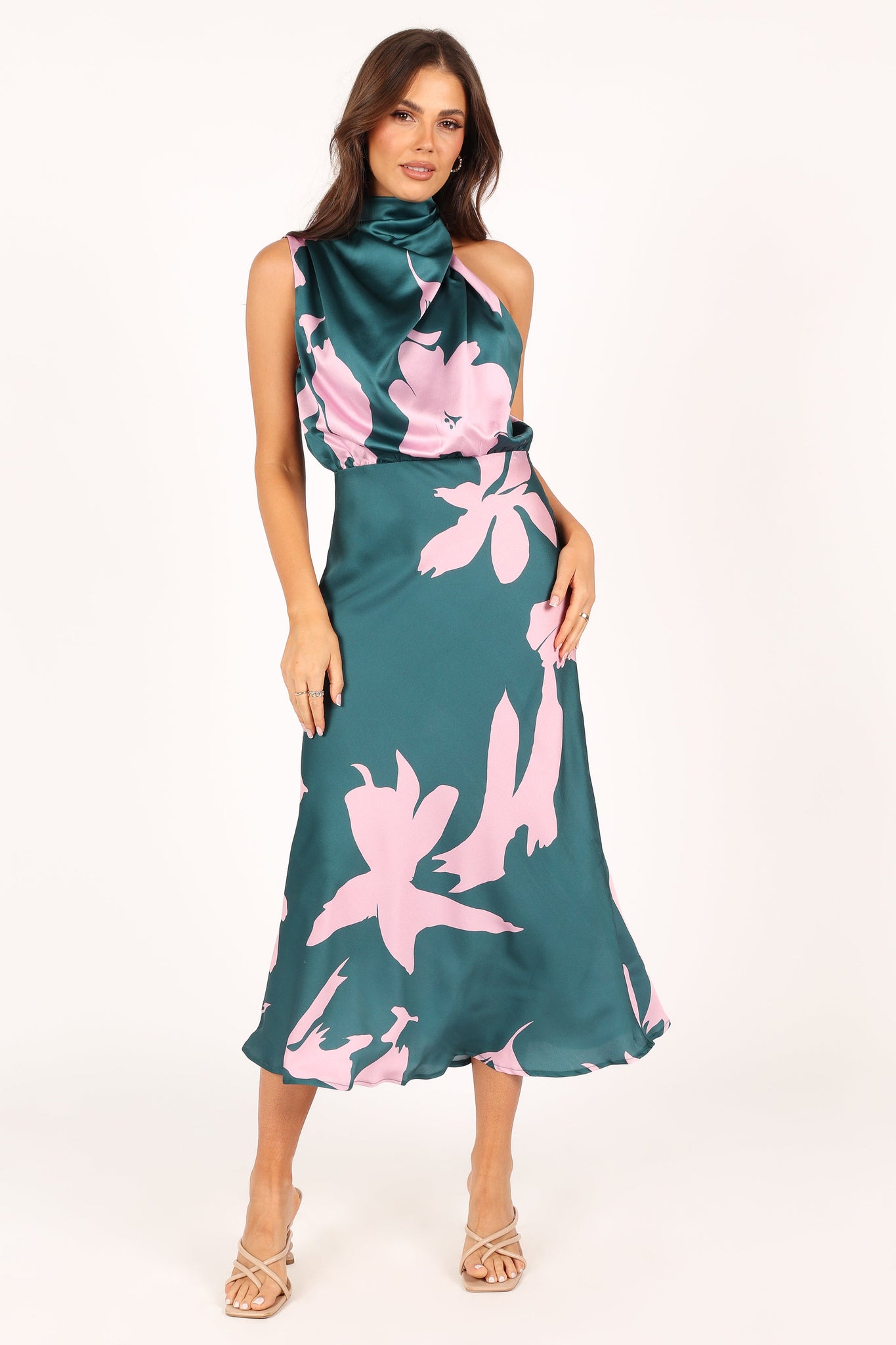Anabelle Halter Neck Midi Dress