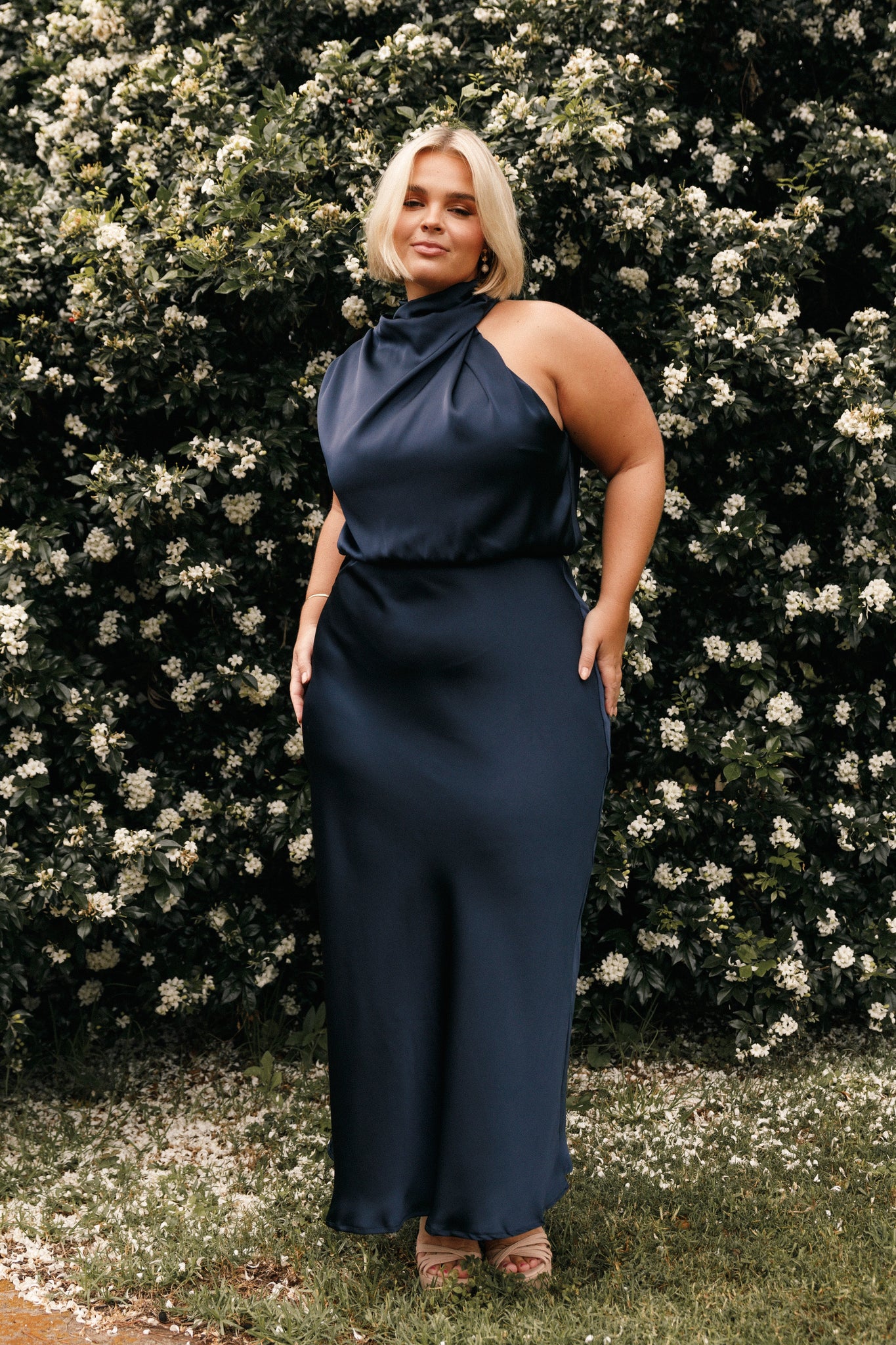 Anabelle Halter Neck Midi Dress