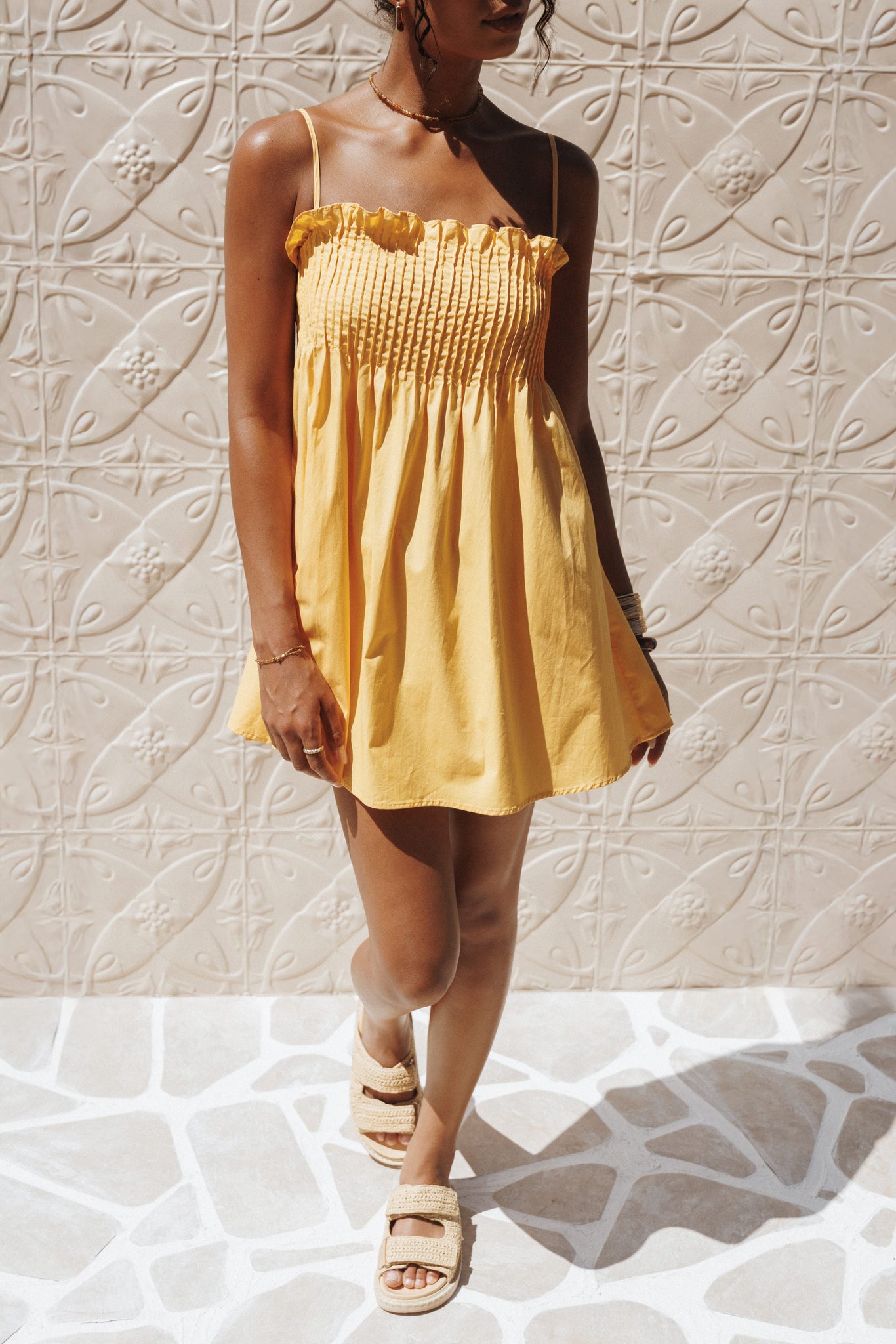 Carson Pleated Mini Dress