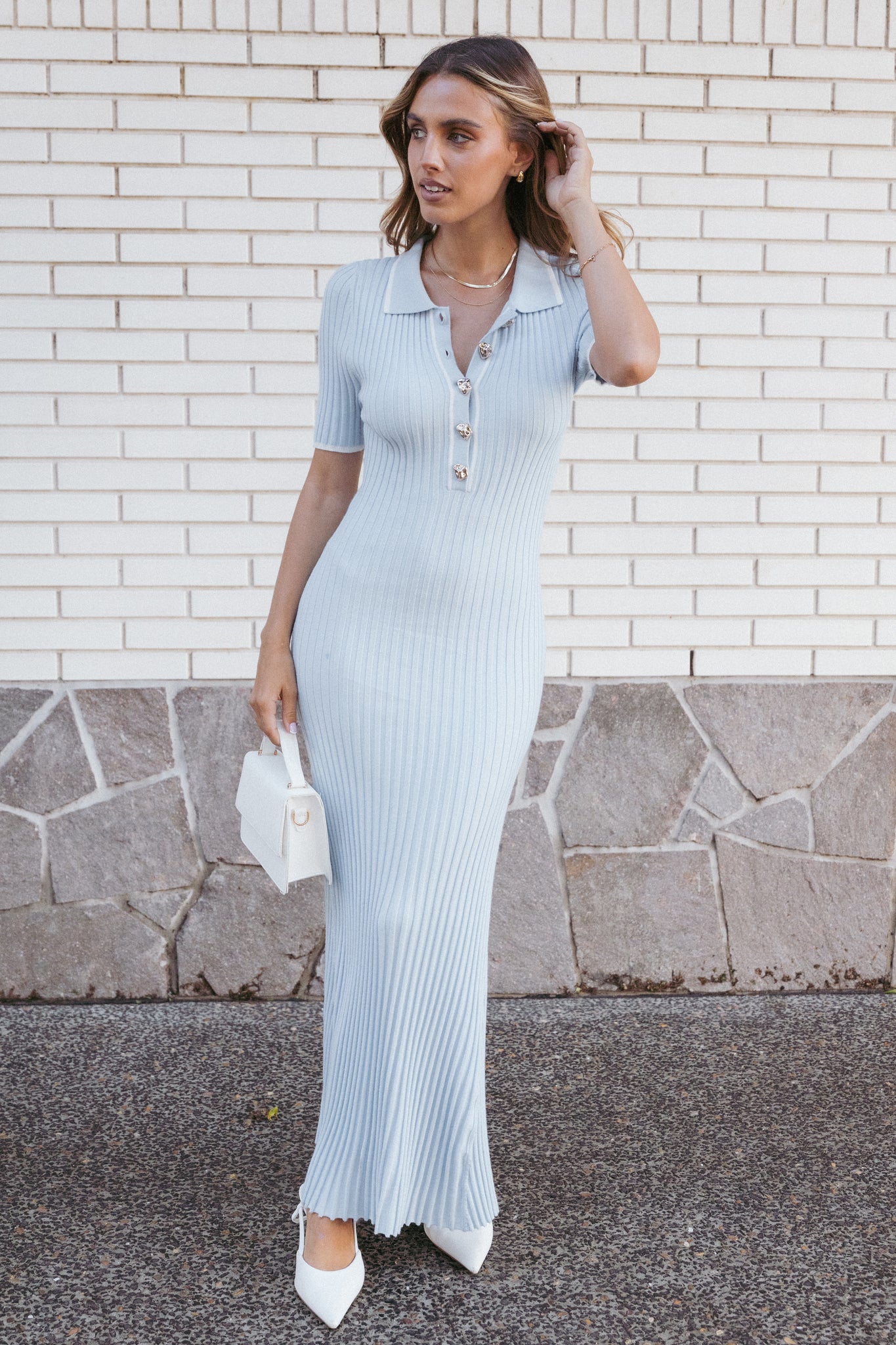 Crawford Short Sleeve Knit Dress