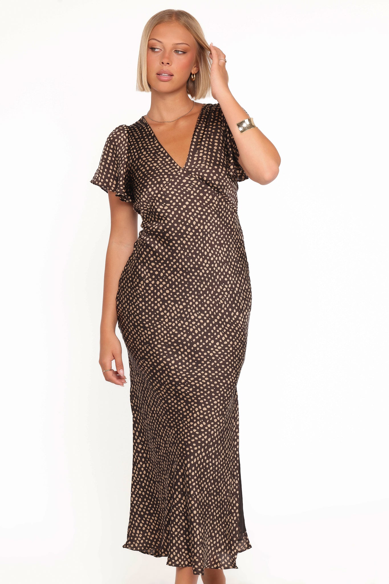 Flossy Maxi Dress - UmberTaupe