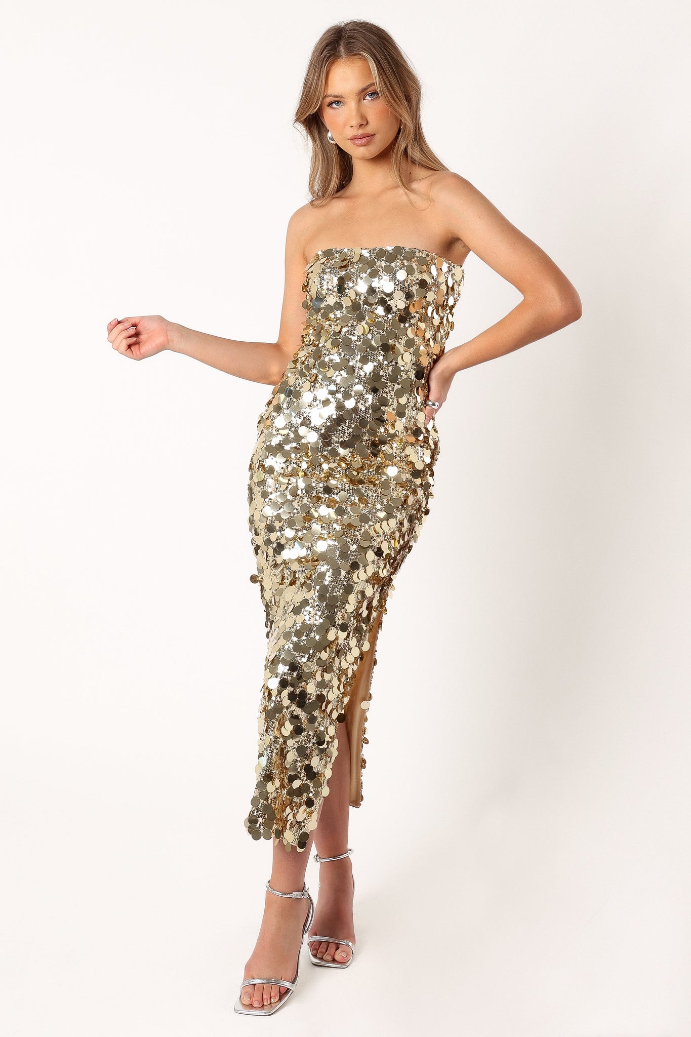 Gabourne Strapless Midi Dress