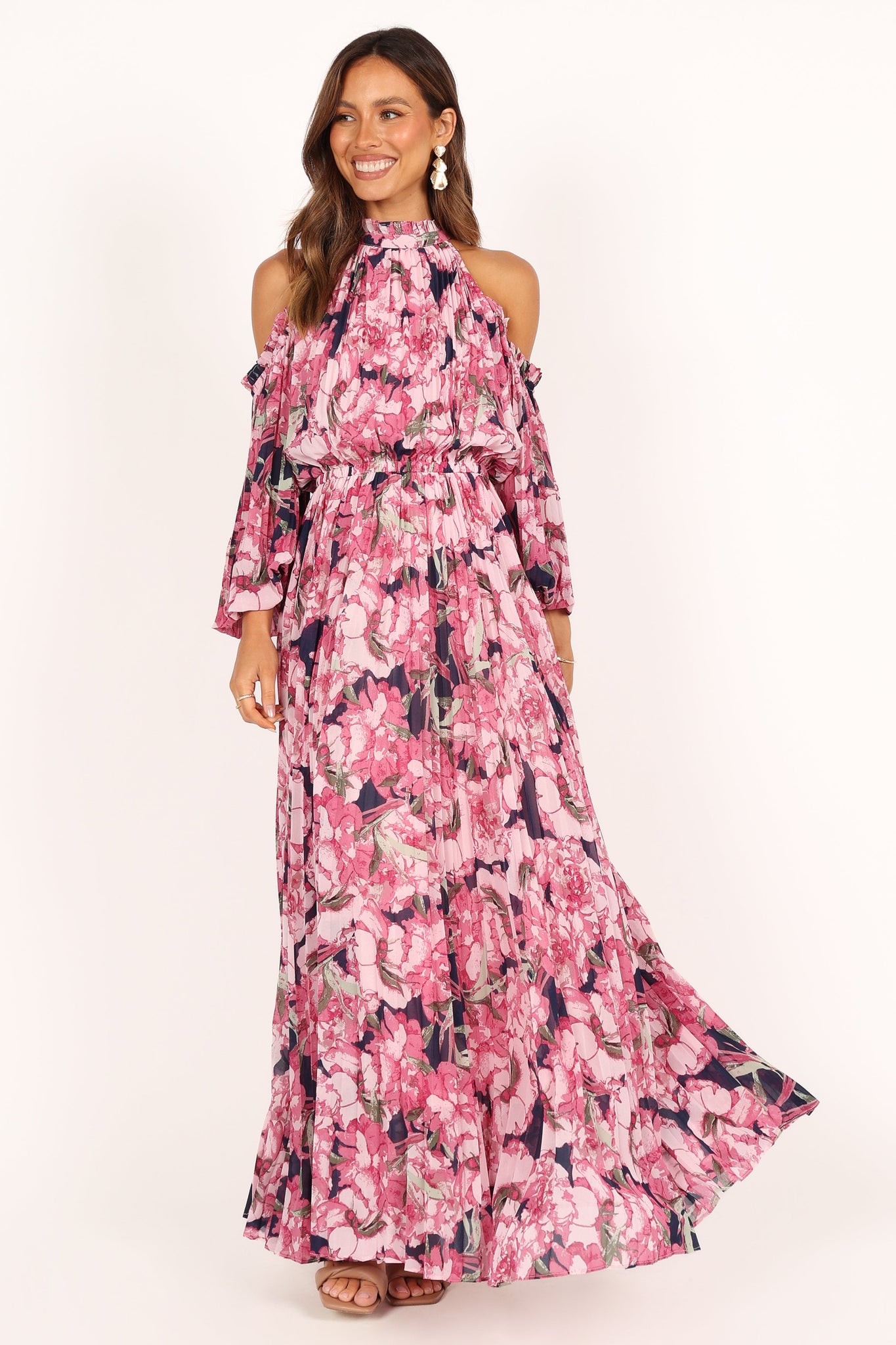 Hilary Pleated Maxi Dress