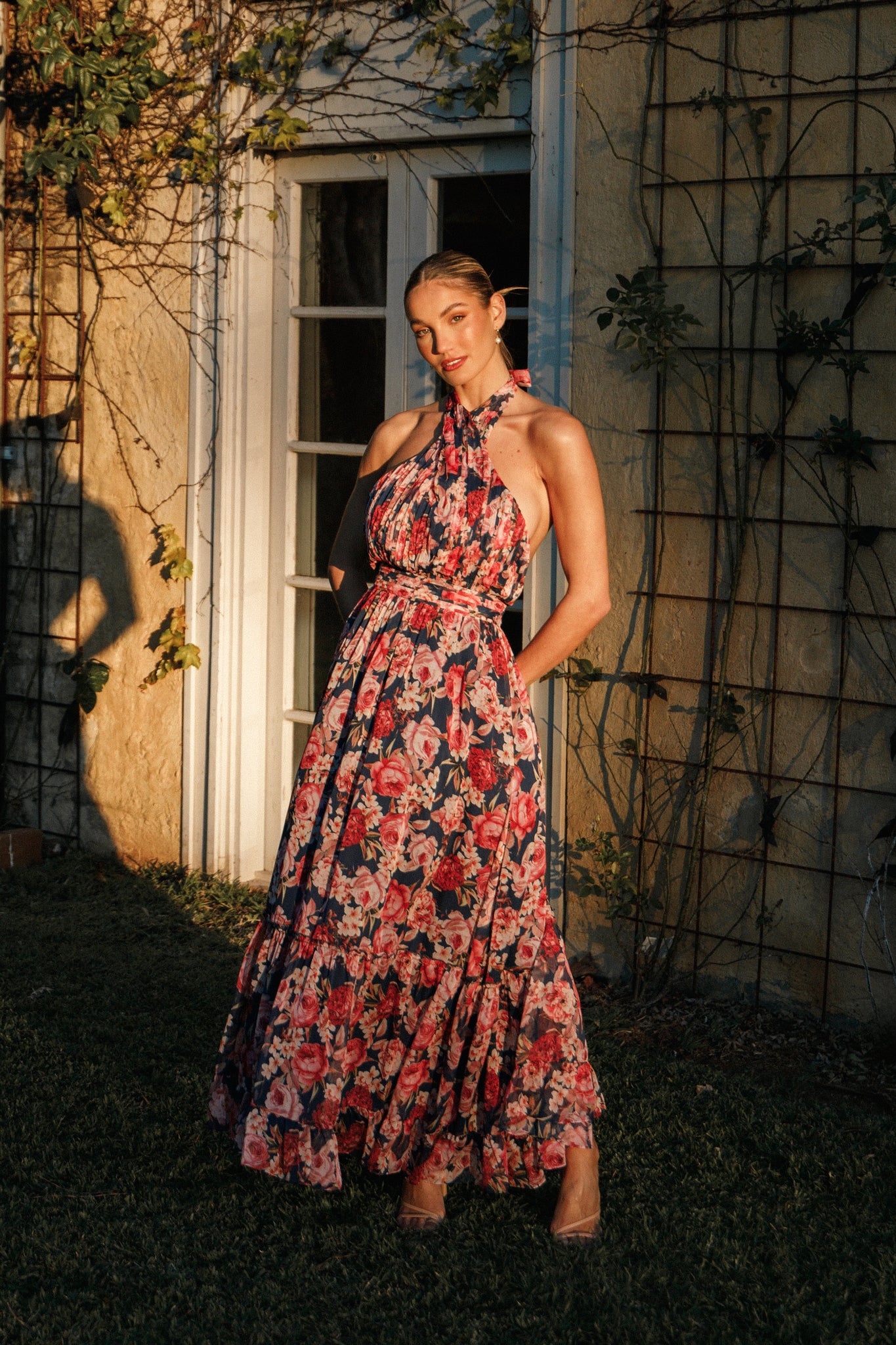 Lennon Halterneck Maxi Dress