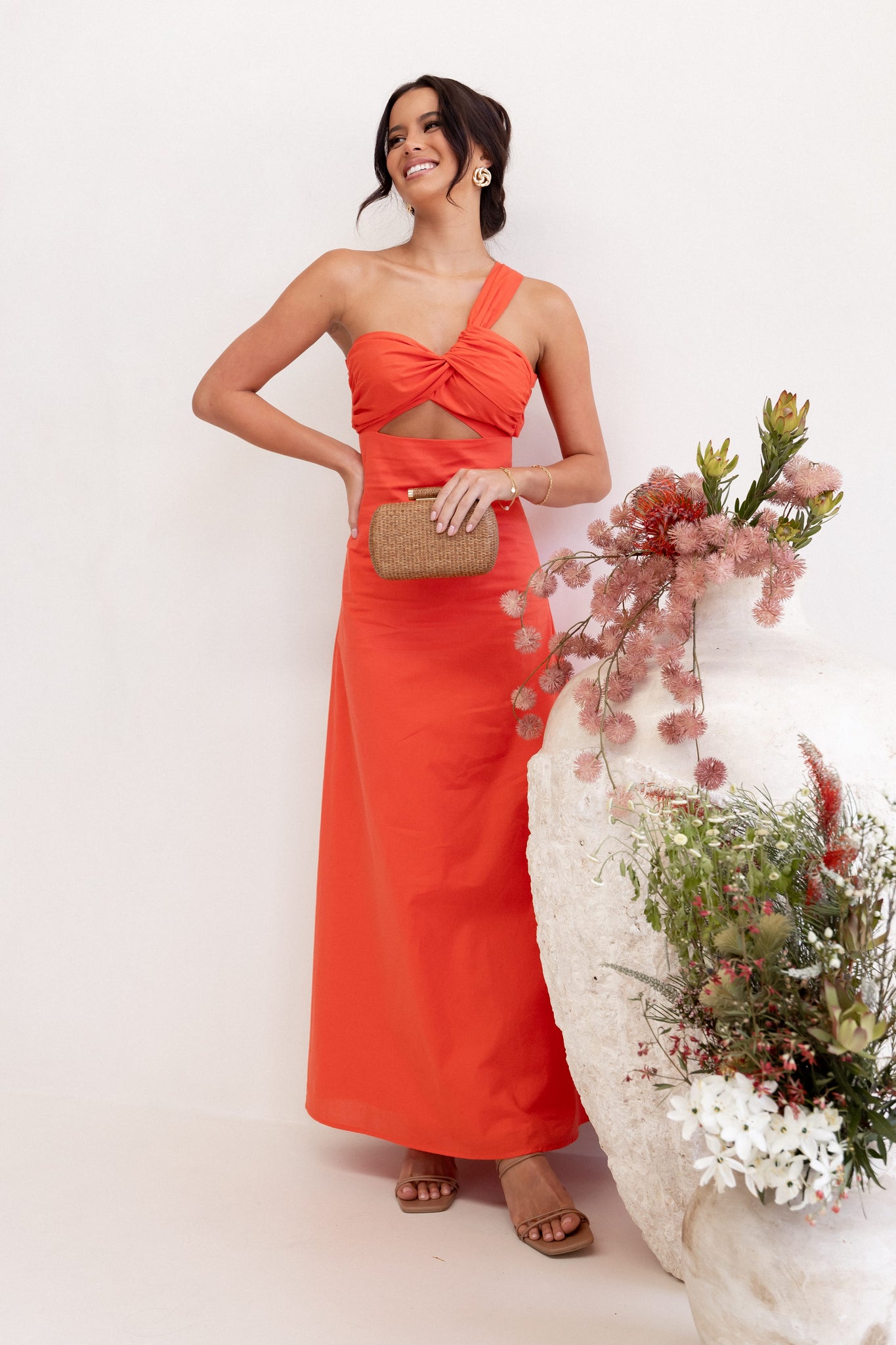 Luna One Shoulder Maxi Dress