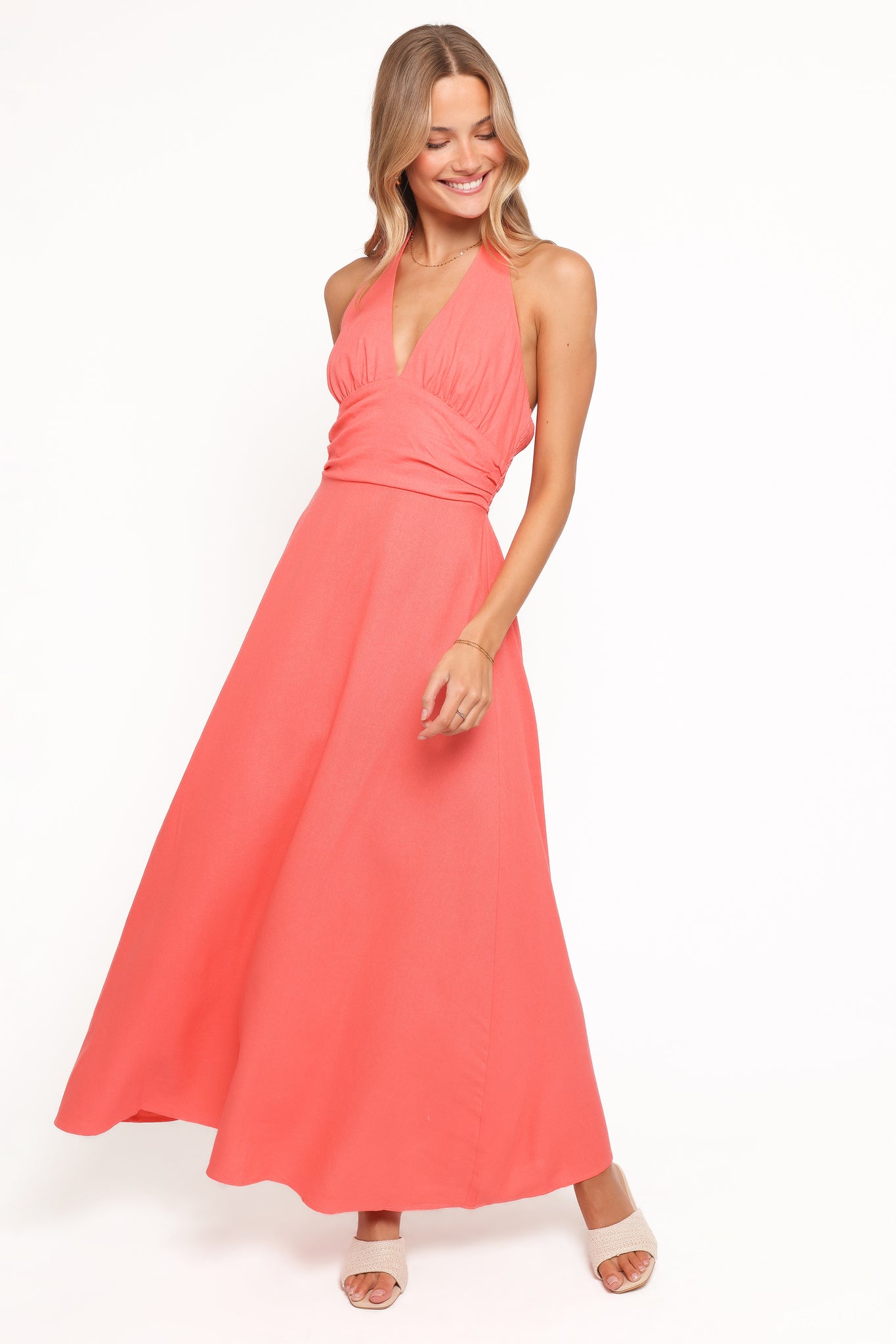 Marie Halterneck Maxi Dress