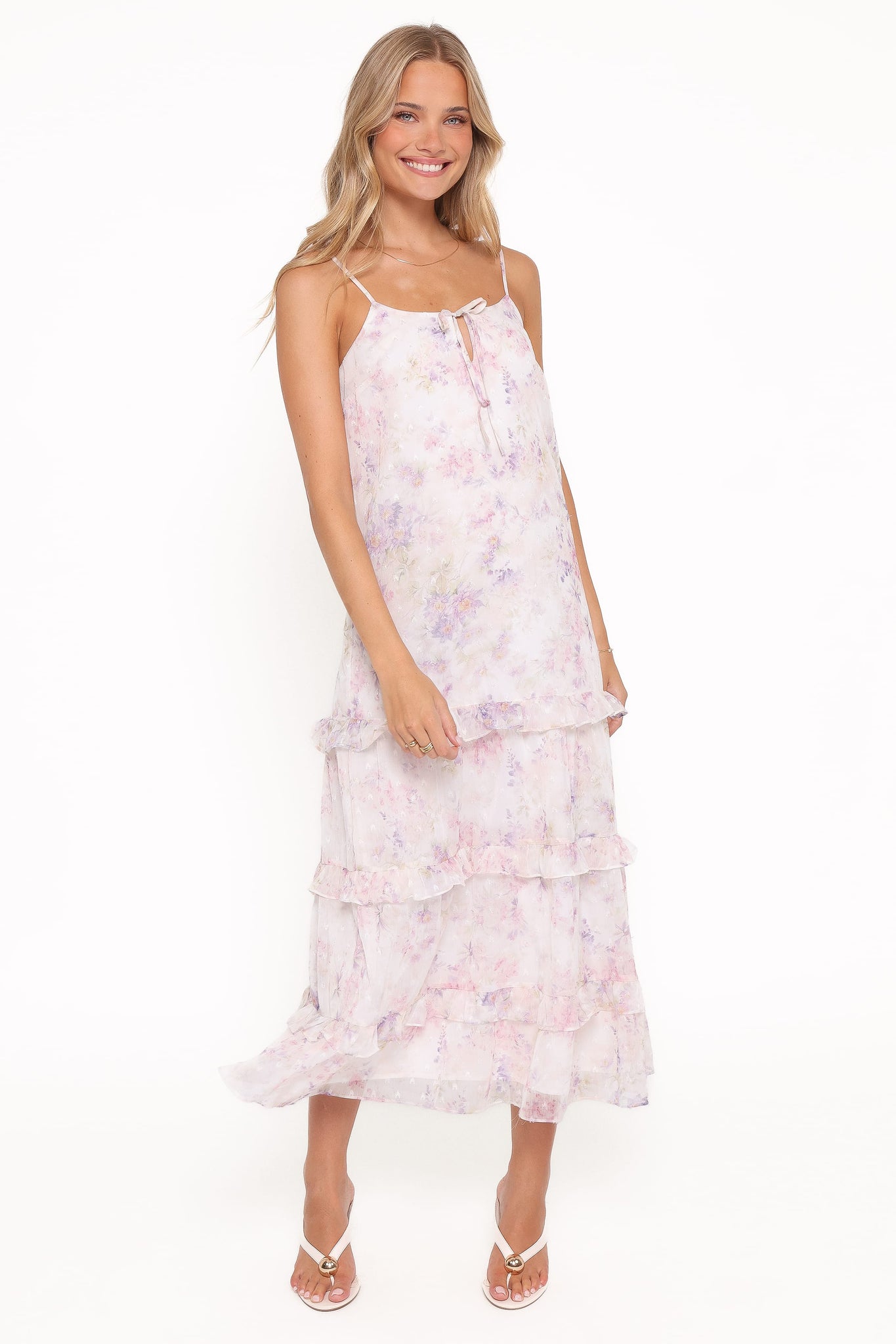 Minka Maxi Dress - WhiteMulti Floral
