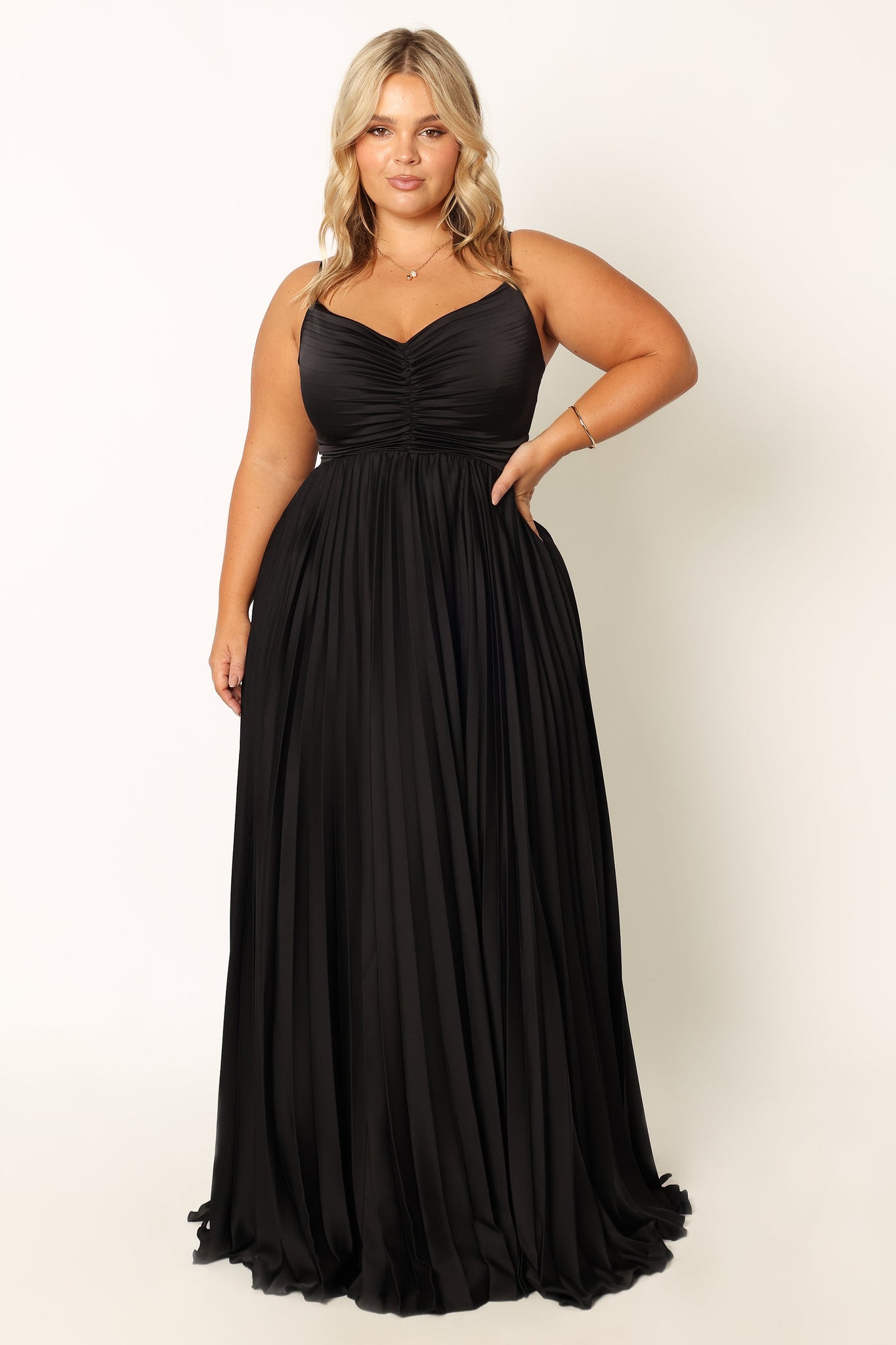 Naira Pleated Maxi Dress