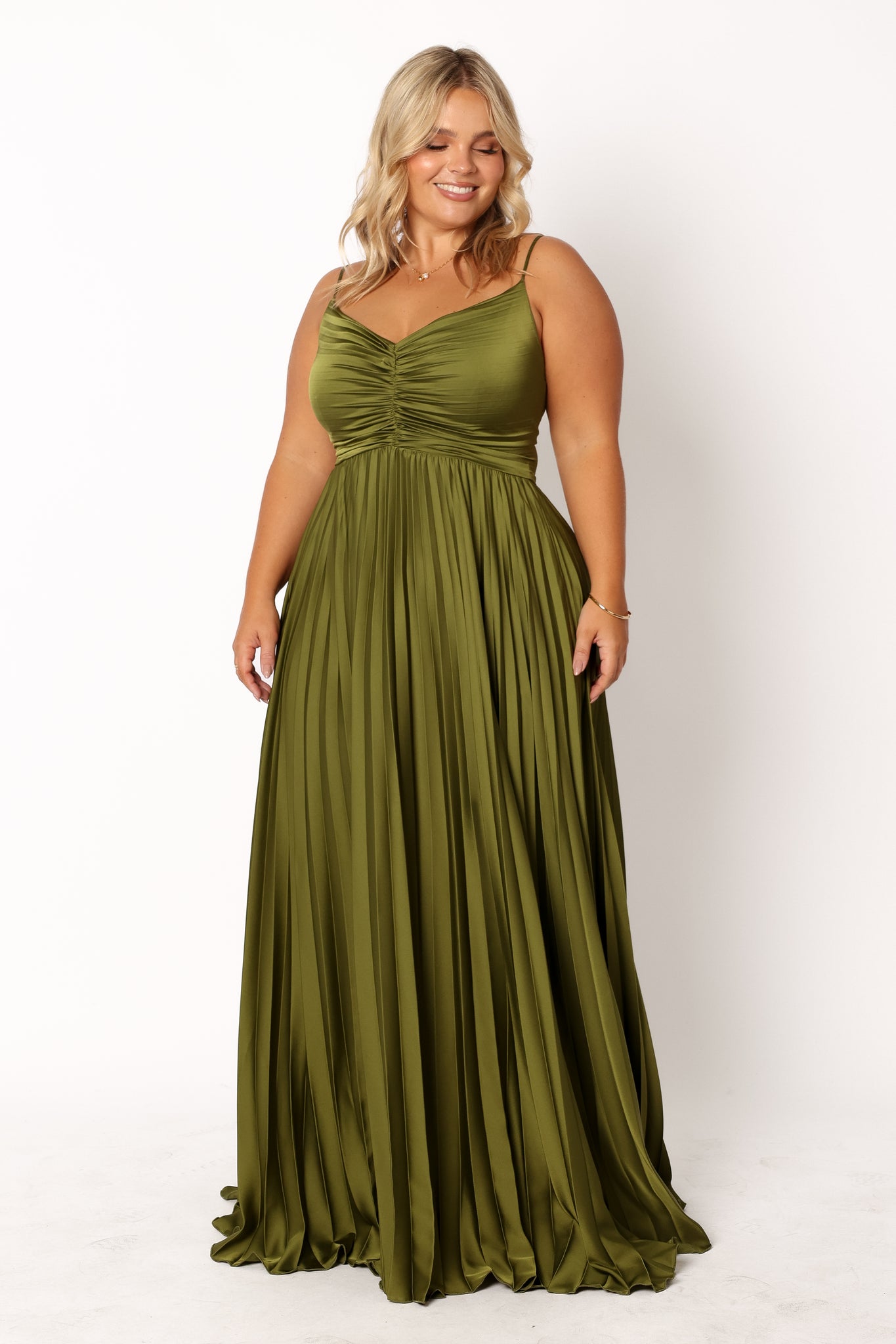 Naira Pleated Maxi Dress