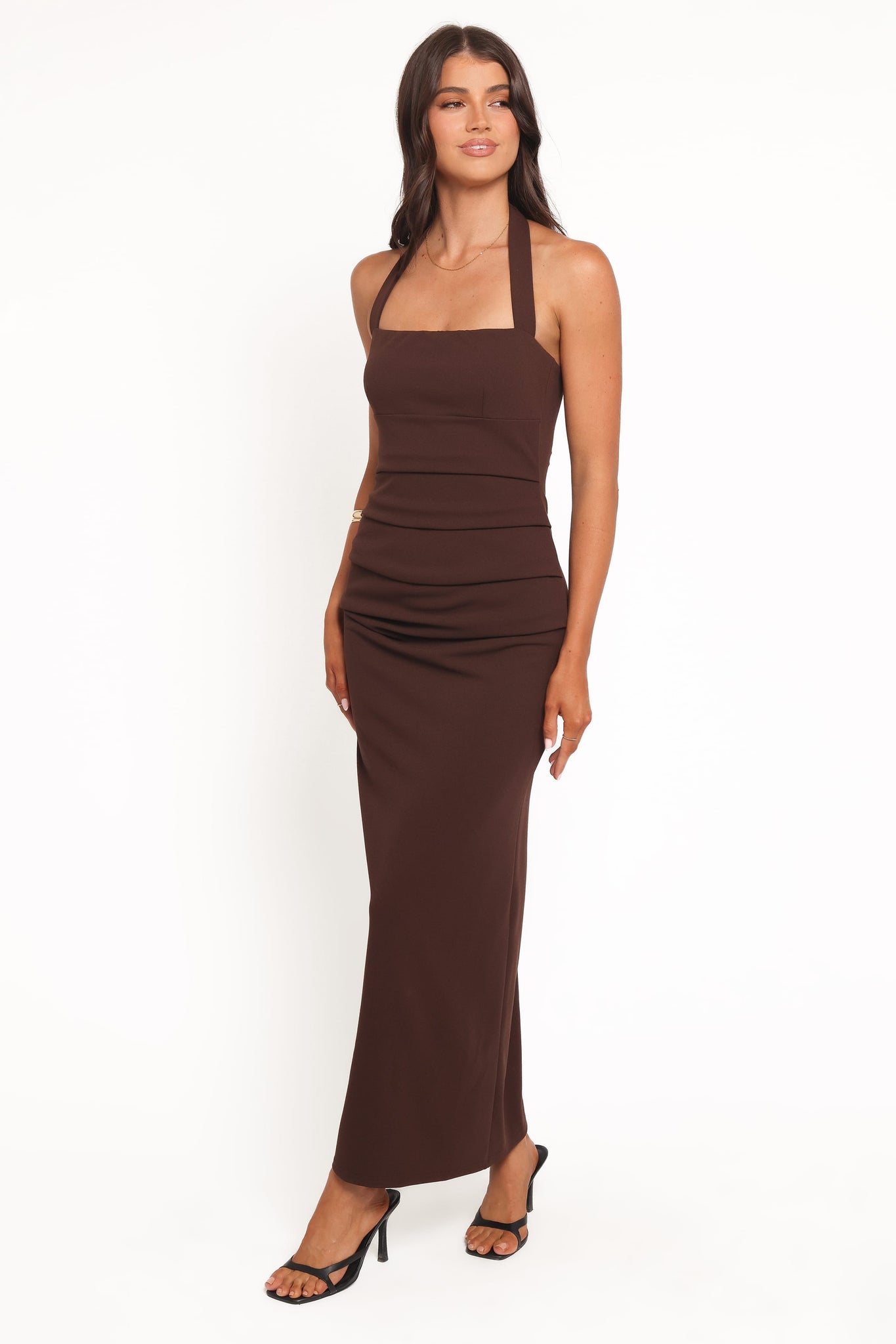 Ongelique Halterneck Maxi Dress