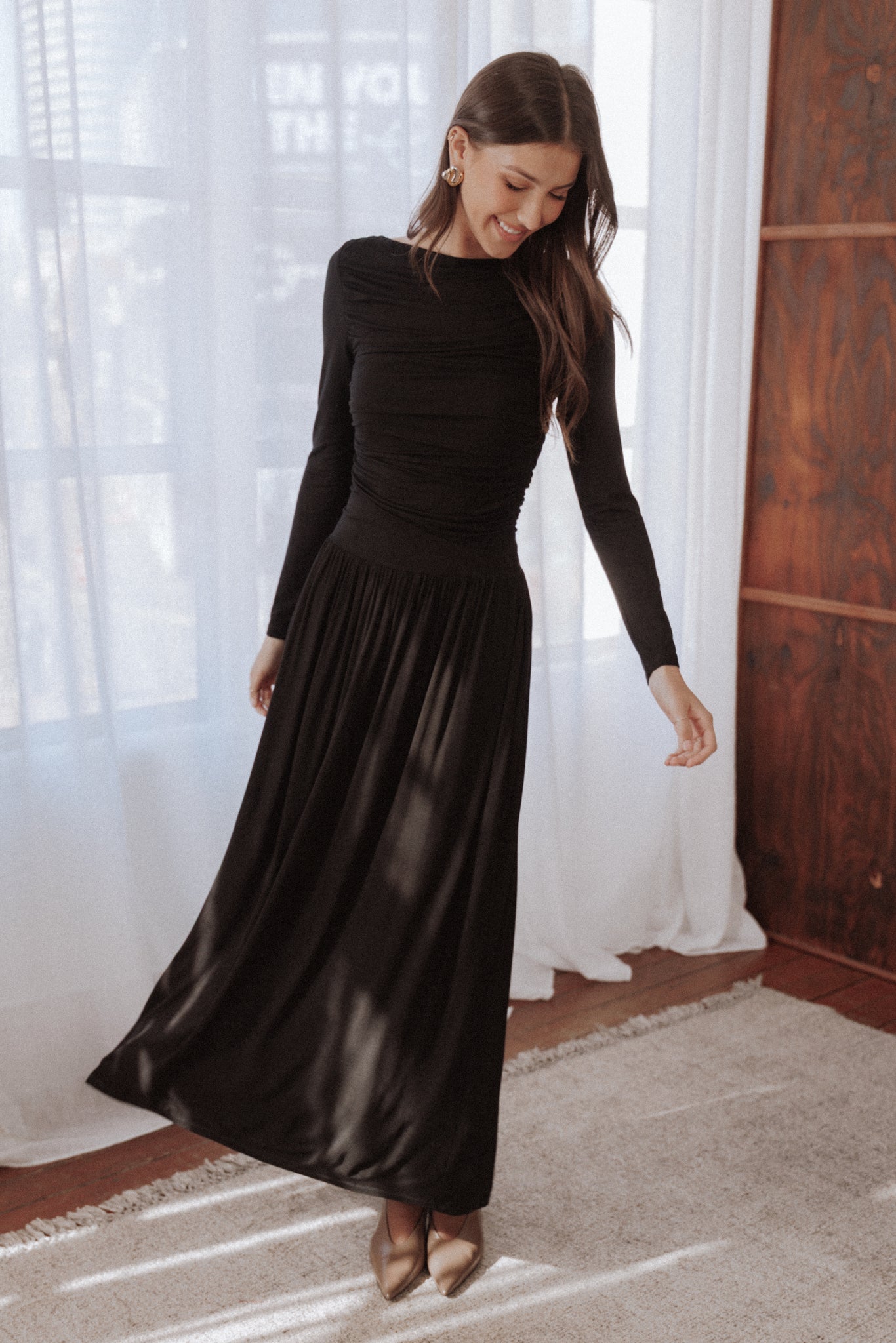 Shirley Long Sleeve Maxi Dress