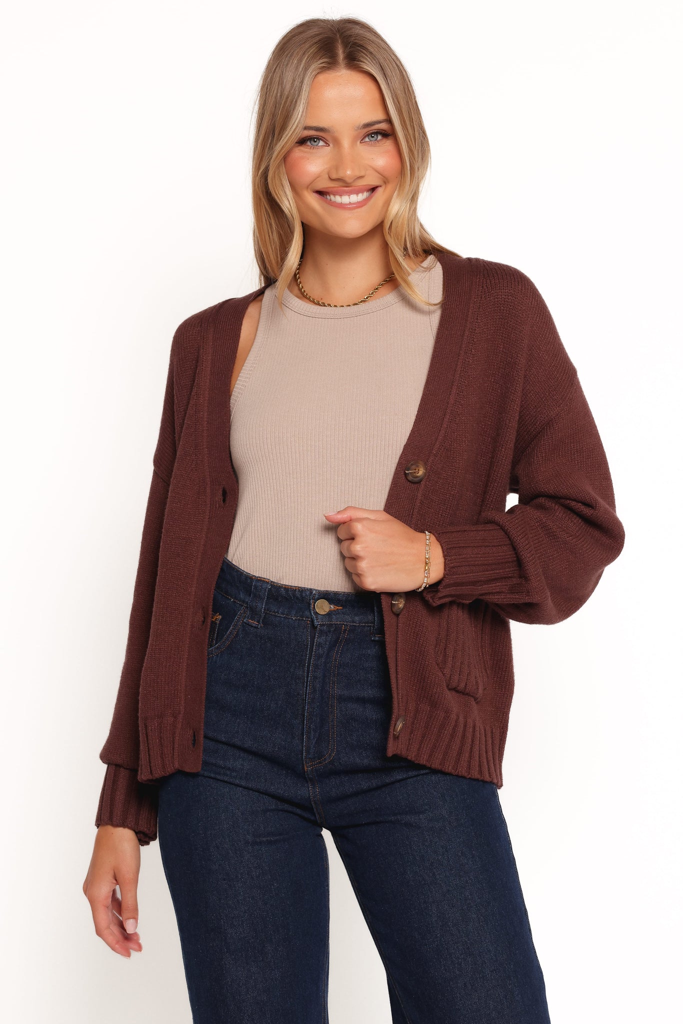 Eden Button Front Cardigan