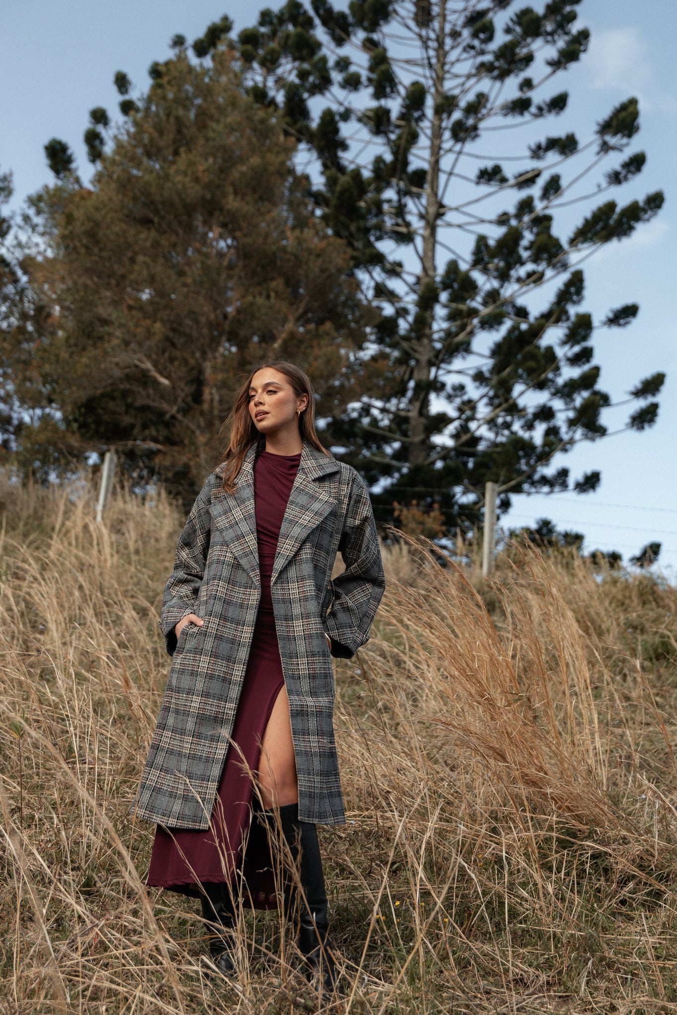 Torie Waist Tie Long Coat