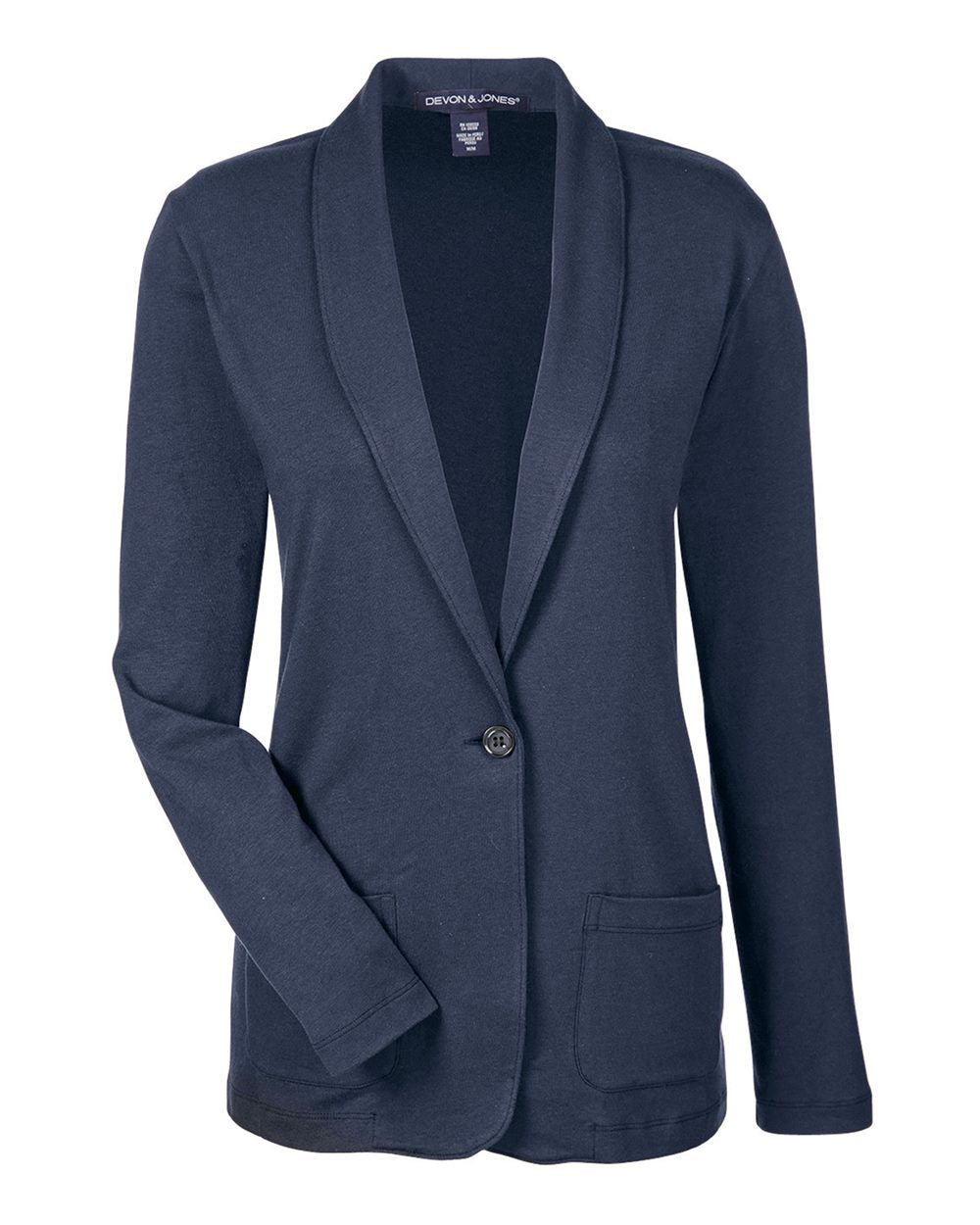 Devon & Jones - DPW - Women's Perfect Fit Shawl Collar Cardigan - Navy