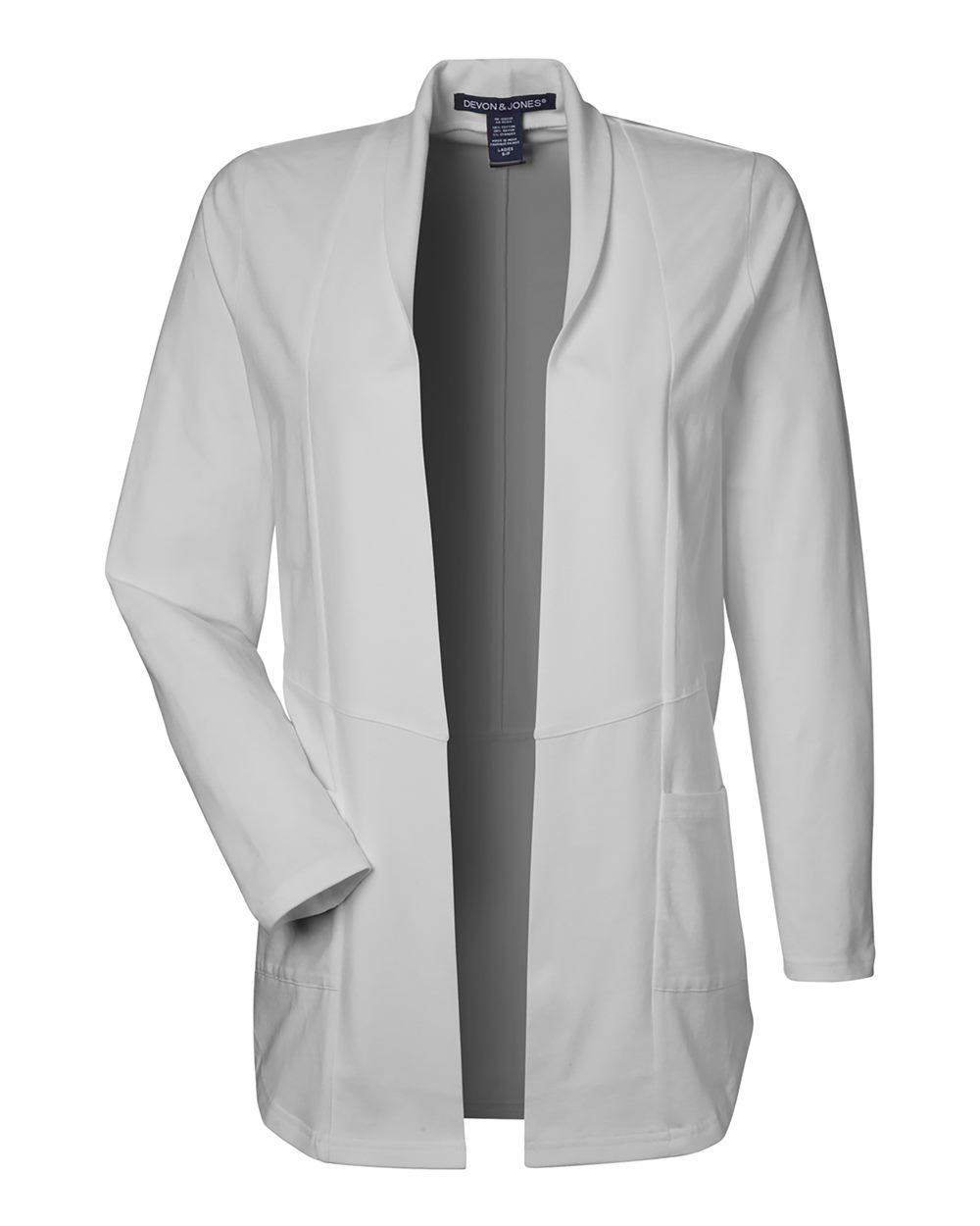 Devon & Jones - DPW - Women's Raleigh Stretch Cardigan - Grey -