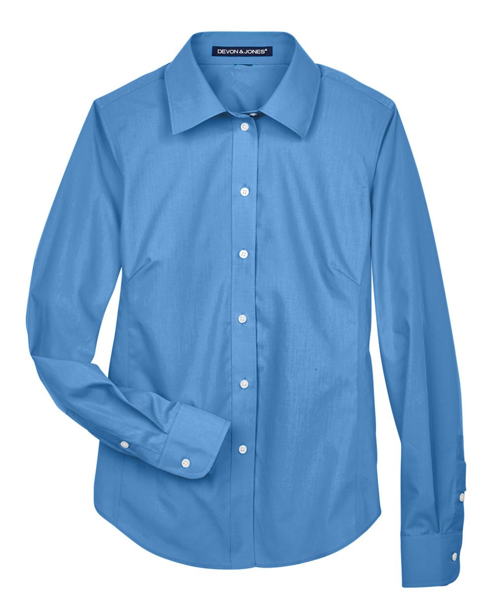 Devon & Jones - DW - Women's Crown Collection Broadcloth Woven Dress Shirt - French Blue