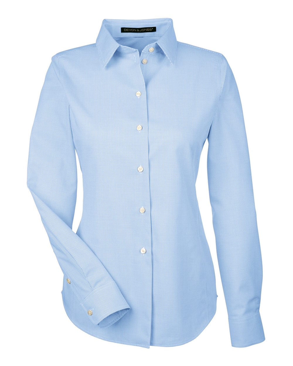 Devon & Jones - DGW - Women's Crown Collection Royal Dobby Woven Dress Shirt - French Blue