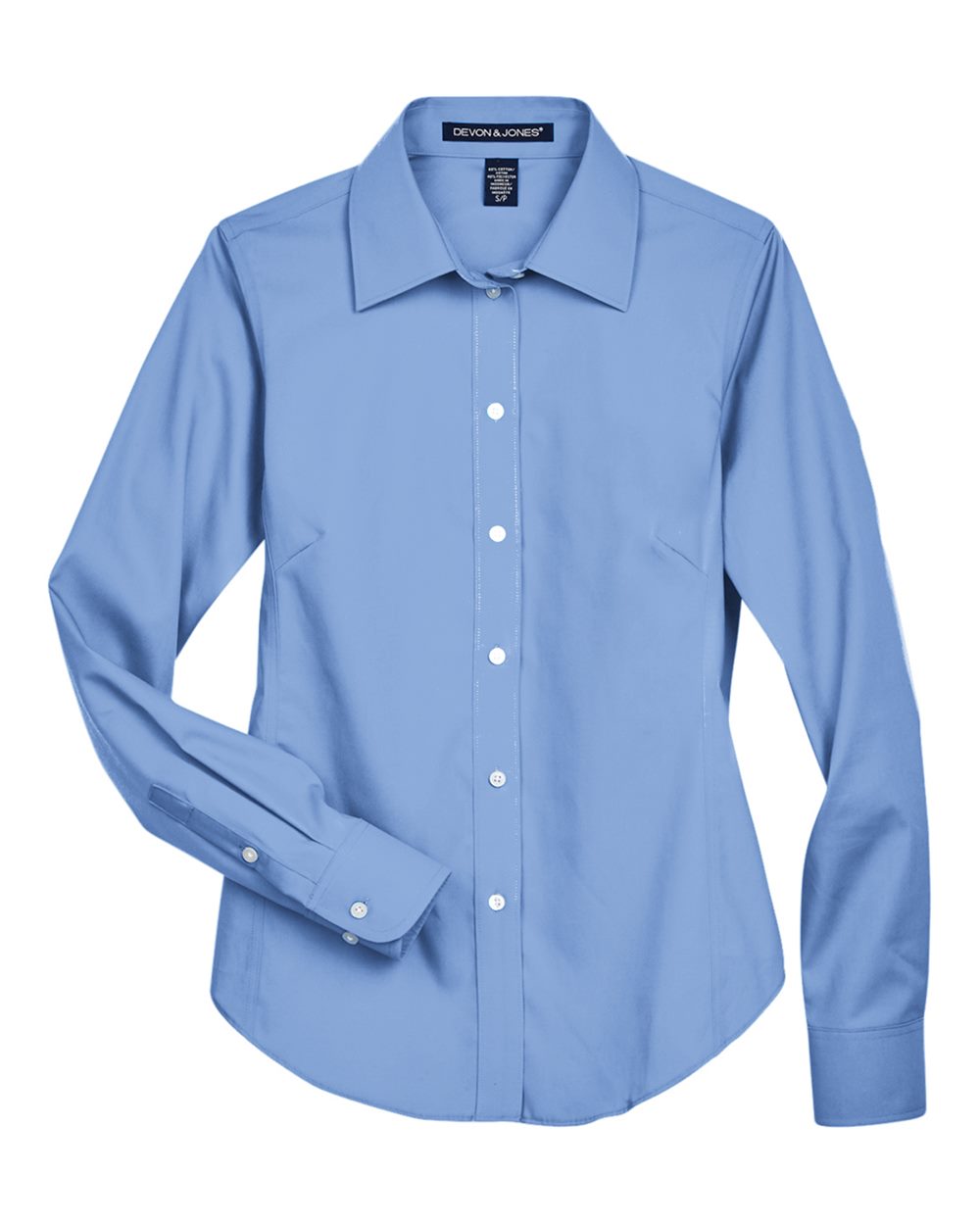 Devon & Jones - DW - Women's Crown Collection Oxford Woven Dress Shirt - Light Blue -