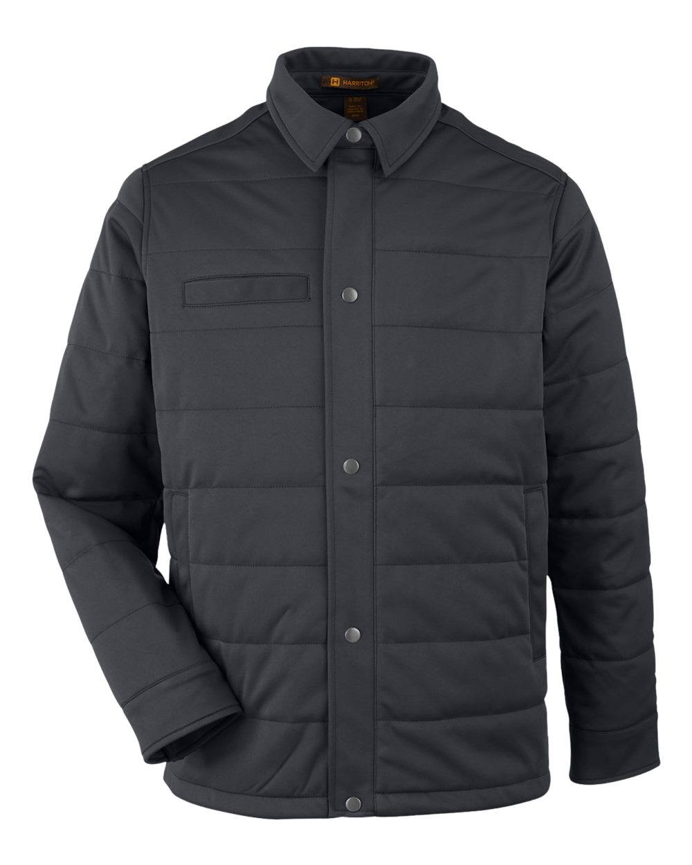 Harriton - M - Unisex Guardian Soft Shell Chore Coat - Dark Charcoal -