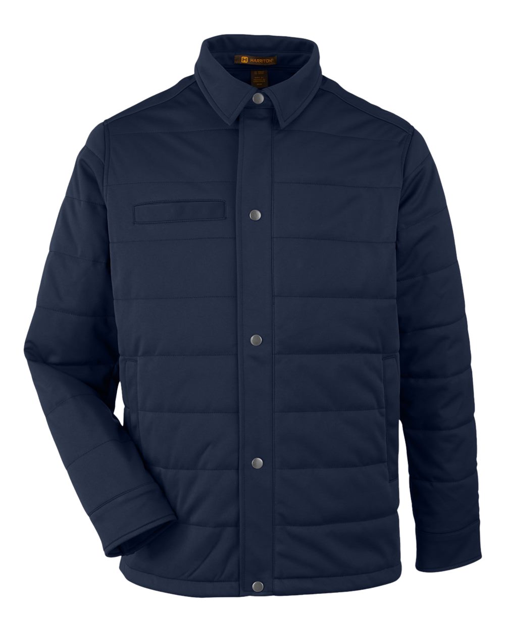 Harriton - M - Unisex Guardian Soft Shell Chore Coat - Dark Navy