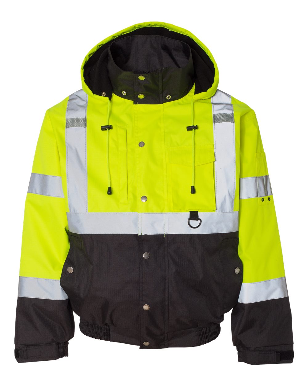 Kishigo - JS - - Ripstop Bomber Jacket - Lime Black -