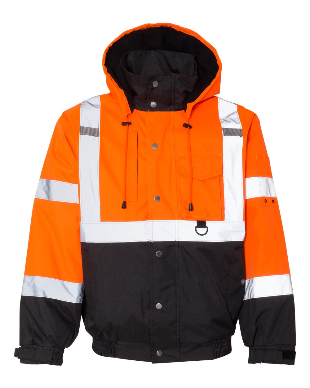 Kishigo - JS - - Ripstop Bomber Jacket - Orange Black