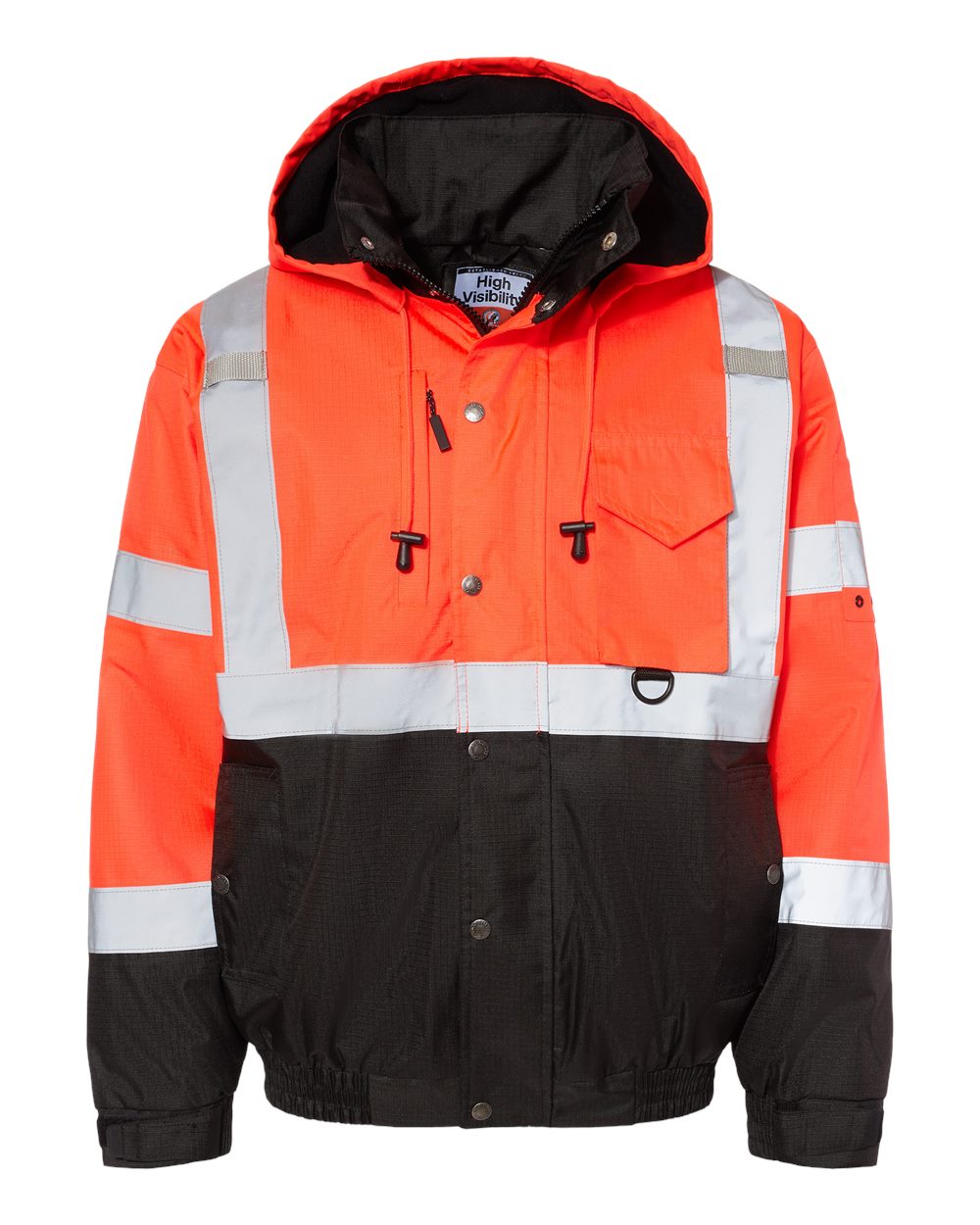Kishigo - JS - - Ripstop Bomber Jacket - Fluorescent Red -