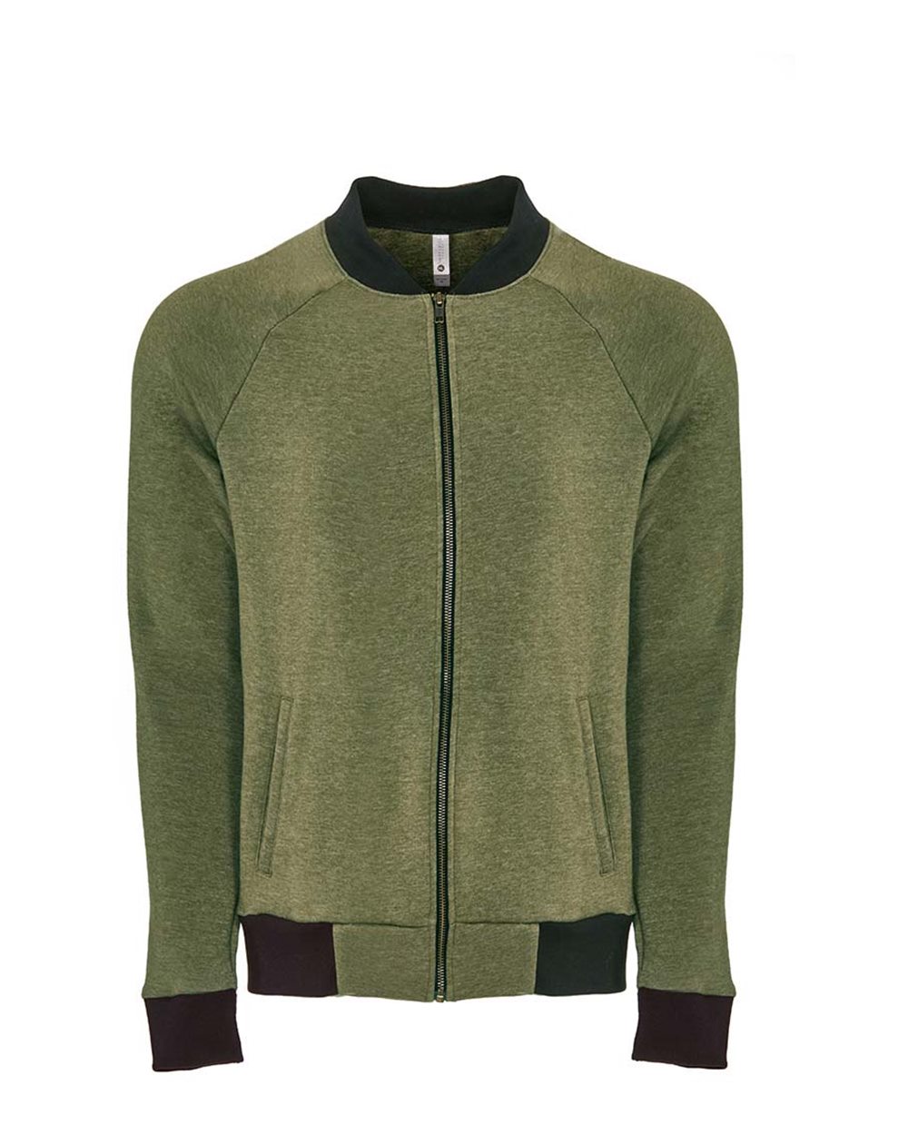 Next Level - - Malibu Bomber Jacket - Heather Military Green