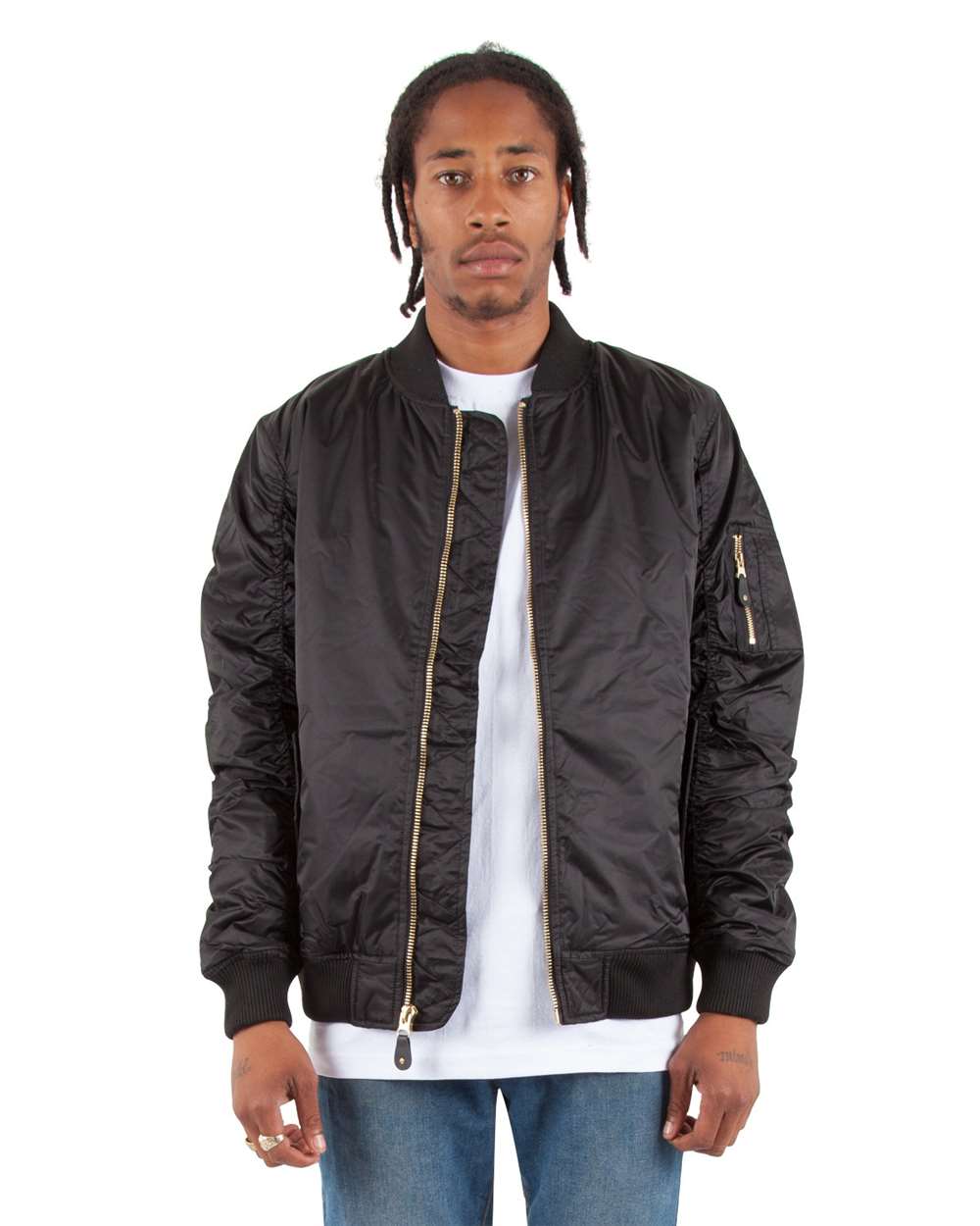 Shaka Wear - SHBJ - Bomber Jacket - Black -