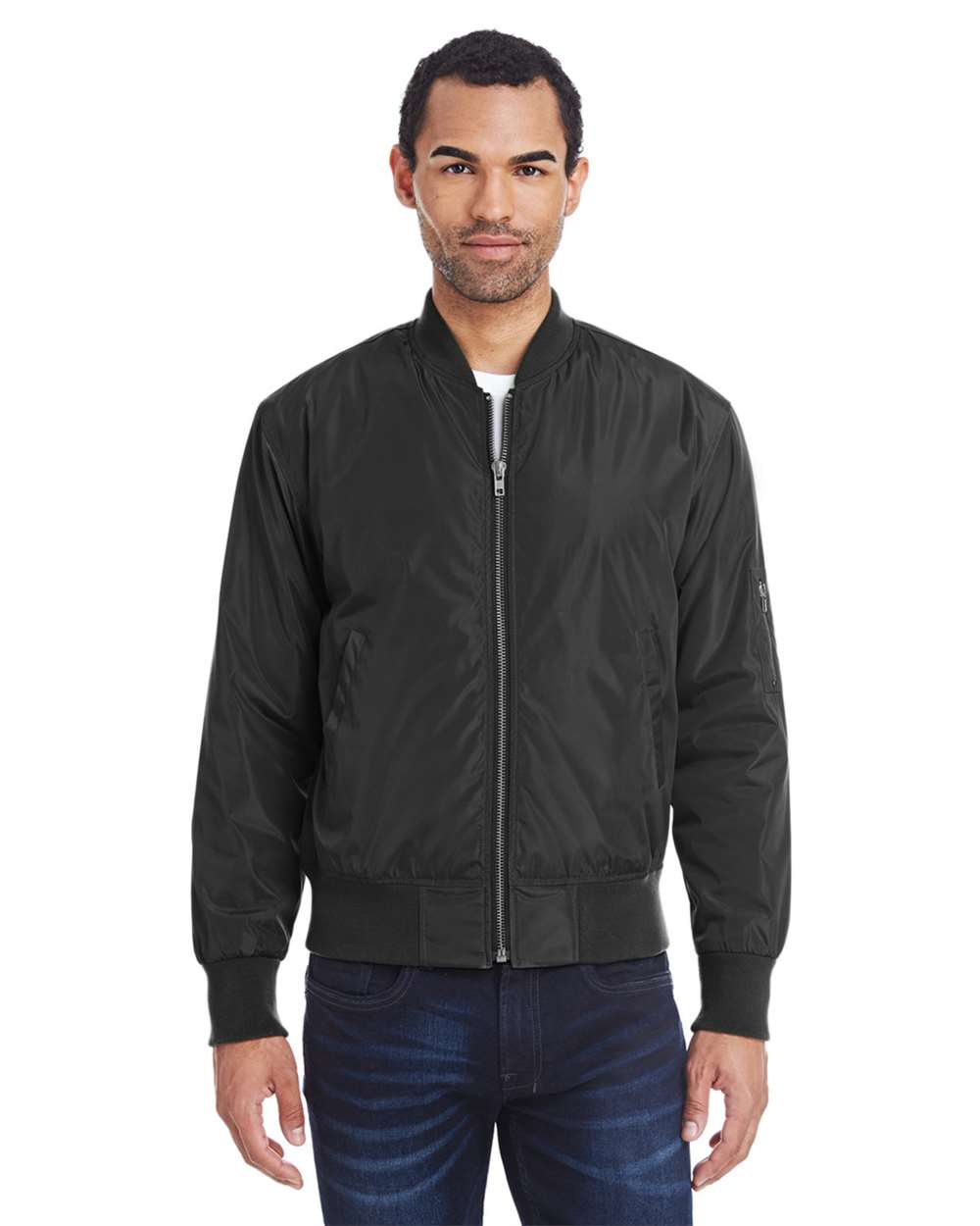 Threadfast Apparel - J - Bomber Jacket - Black