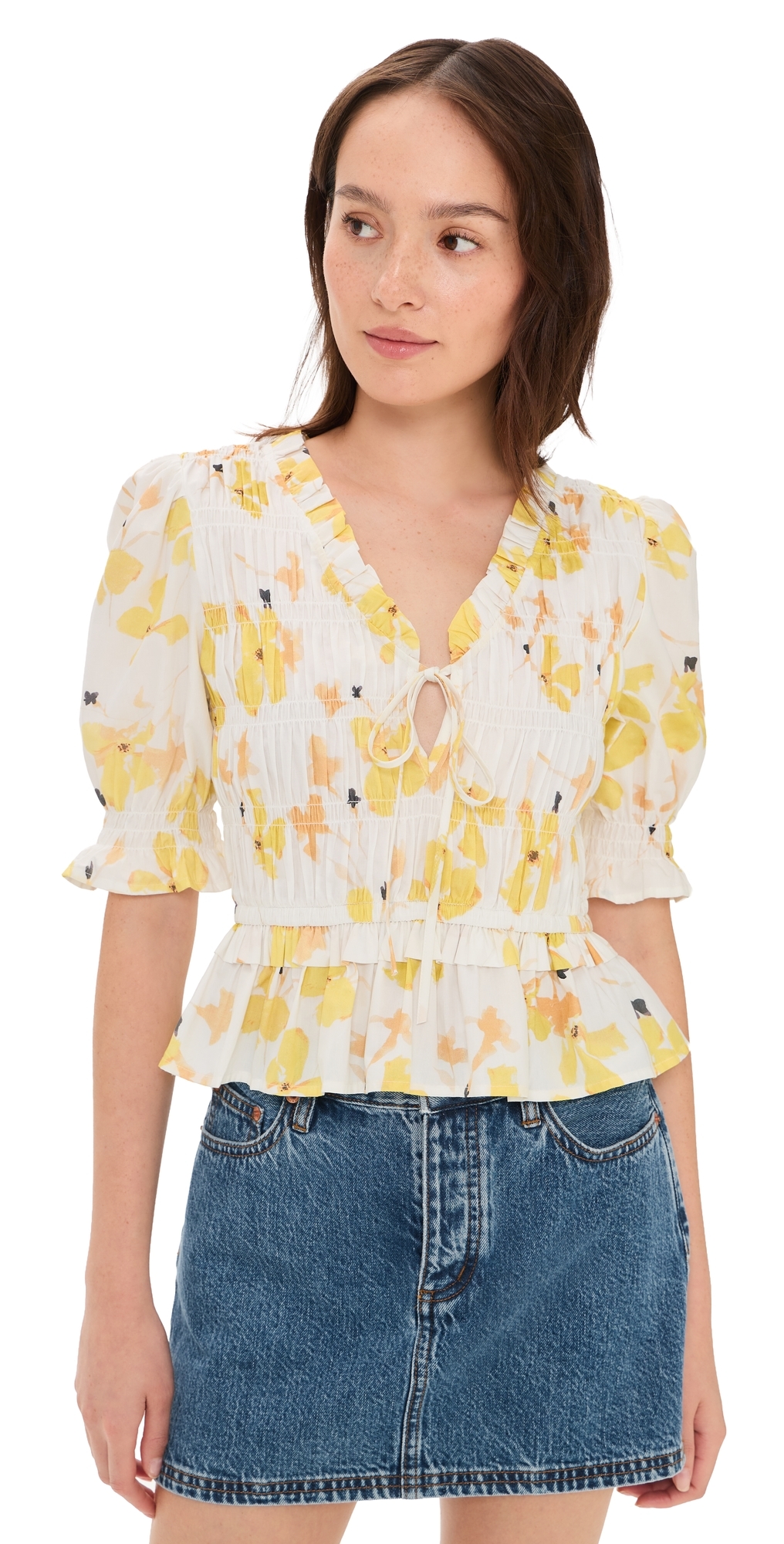 RAILS Fontaine Blouse Tossed Daffodils