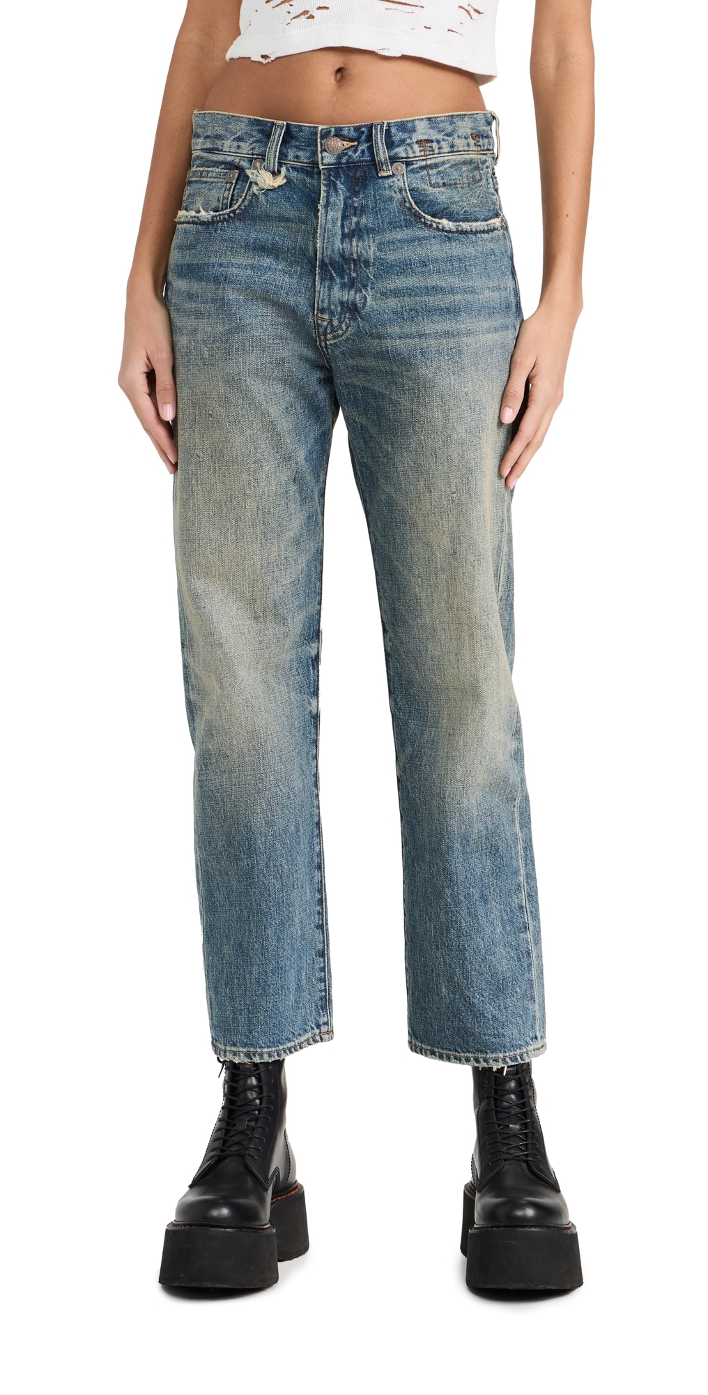 R Boyfriend Jeans Clinton Blue