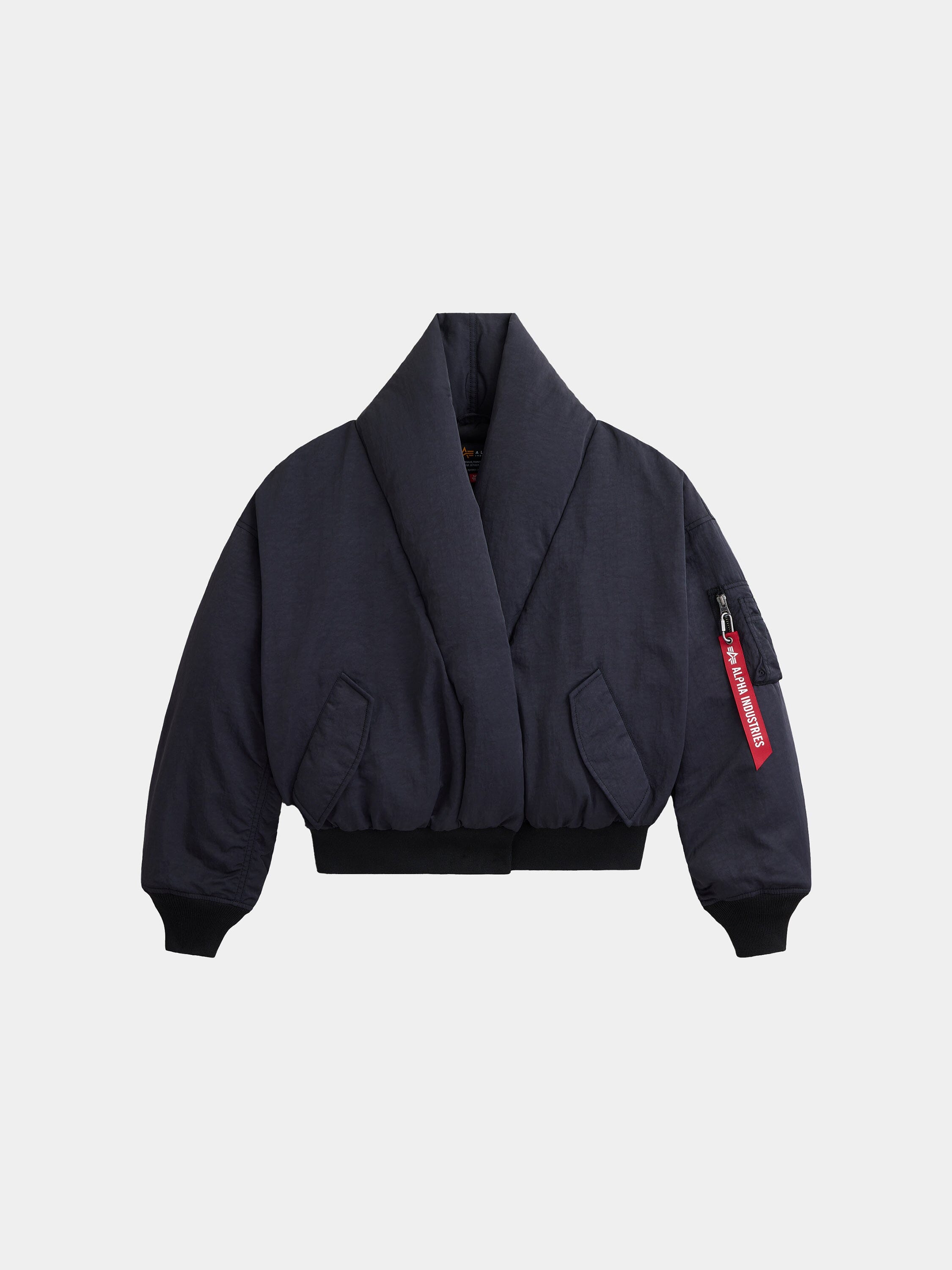 SHAWL COLLAR BOMBER JACKET WOMENS