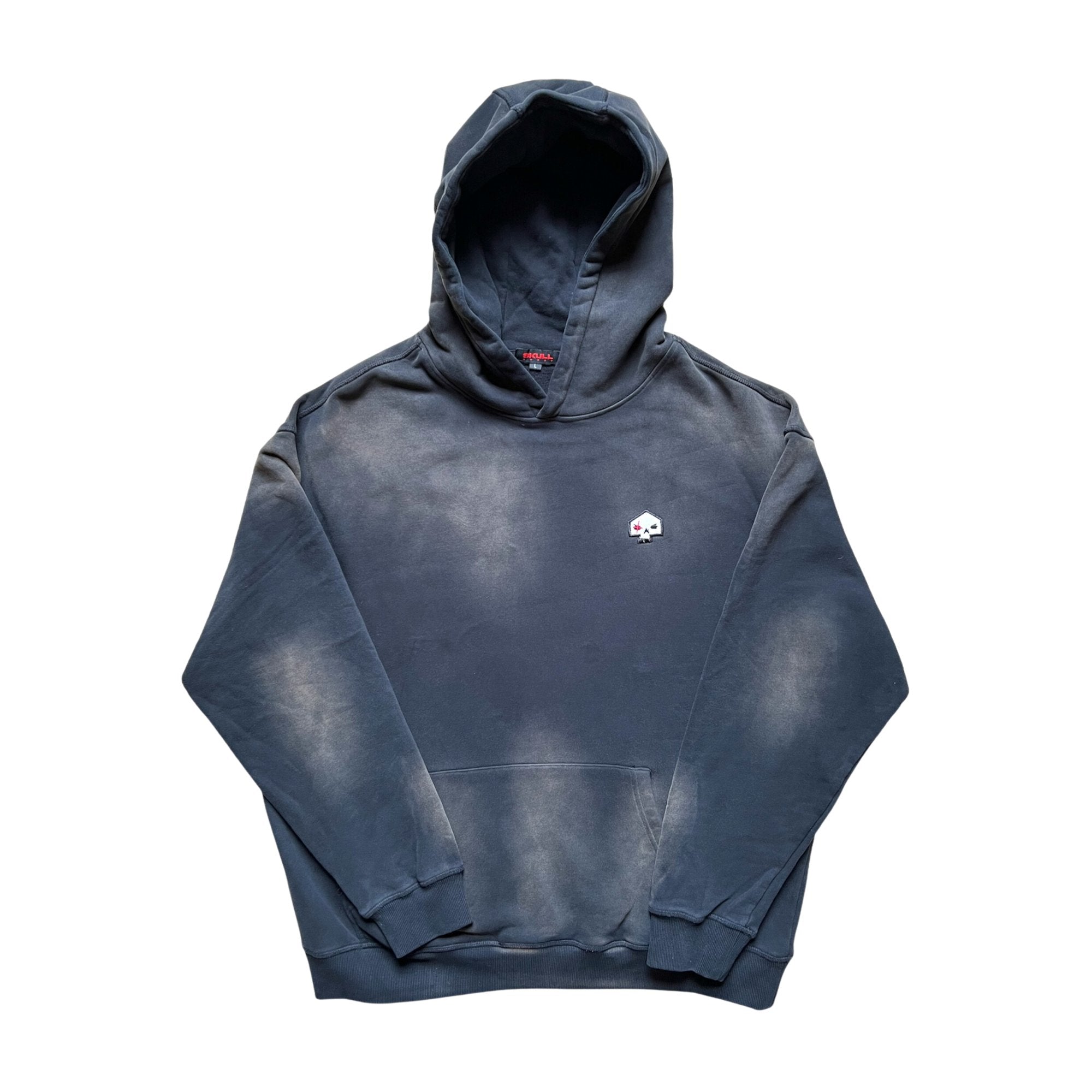 SkullRobot Washed Hoodie - Black Large