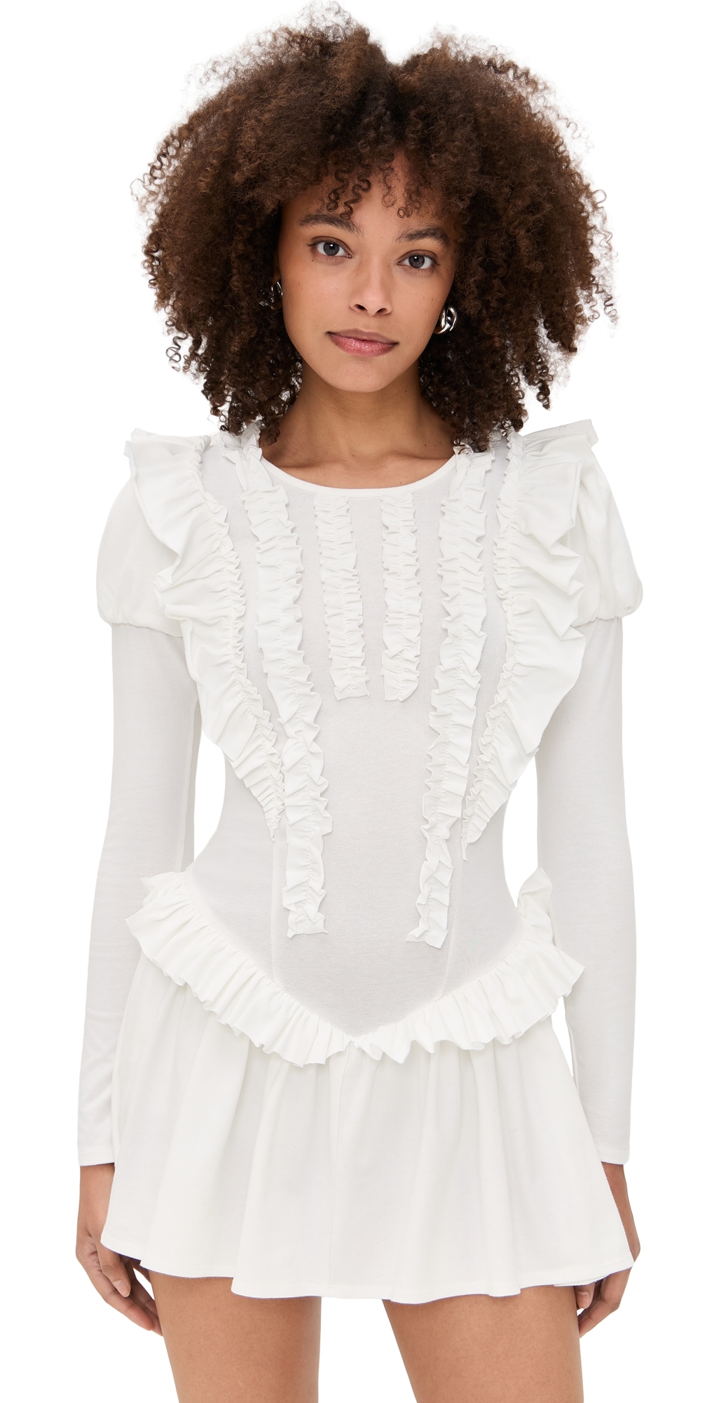 Sandy Liang Acorn Dress White