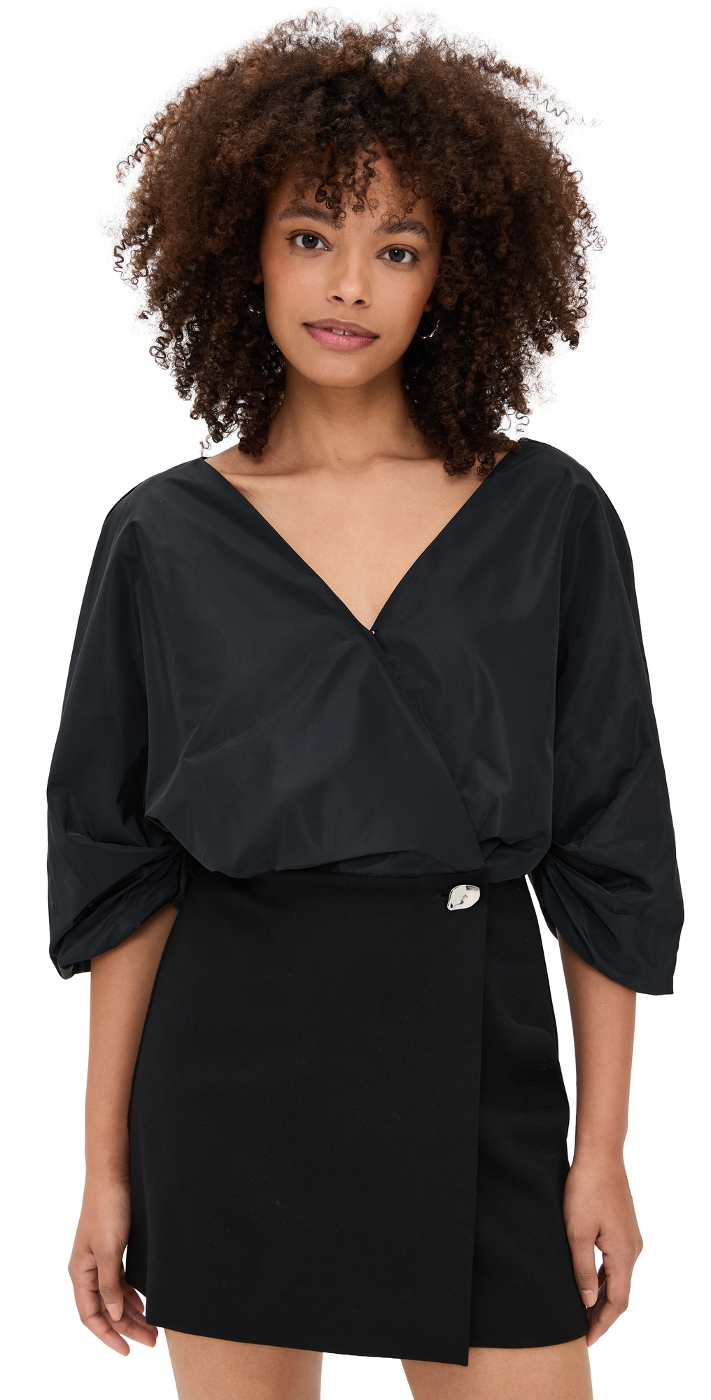 STAUD Orion Mini Dress Black