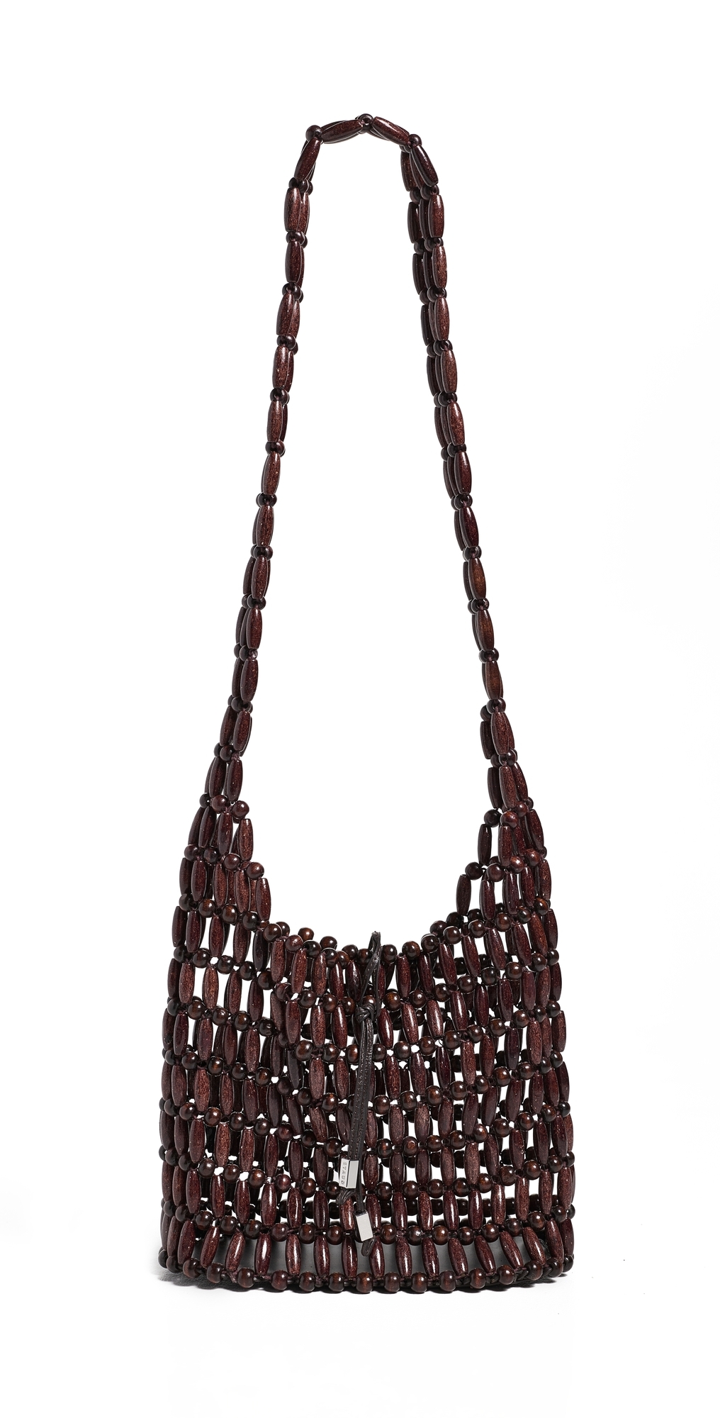 STAUD Coronado Bucket Bag Wood Beads One
