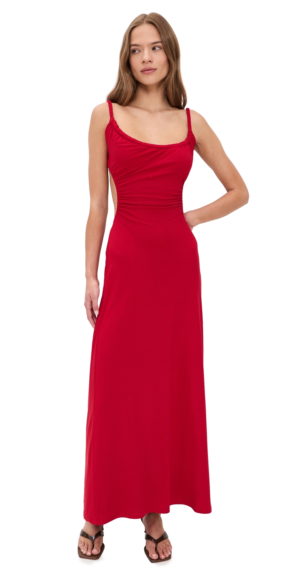 Seven Wonders Myla Braided Cut Out Maxi Dress Red