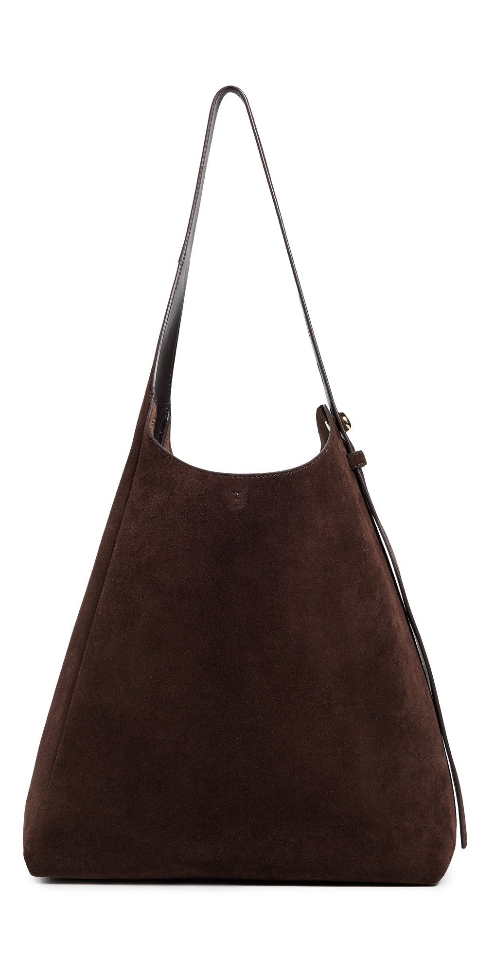 Tory Burch Romy Suede Hobo Bag Dark Cocoa One
