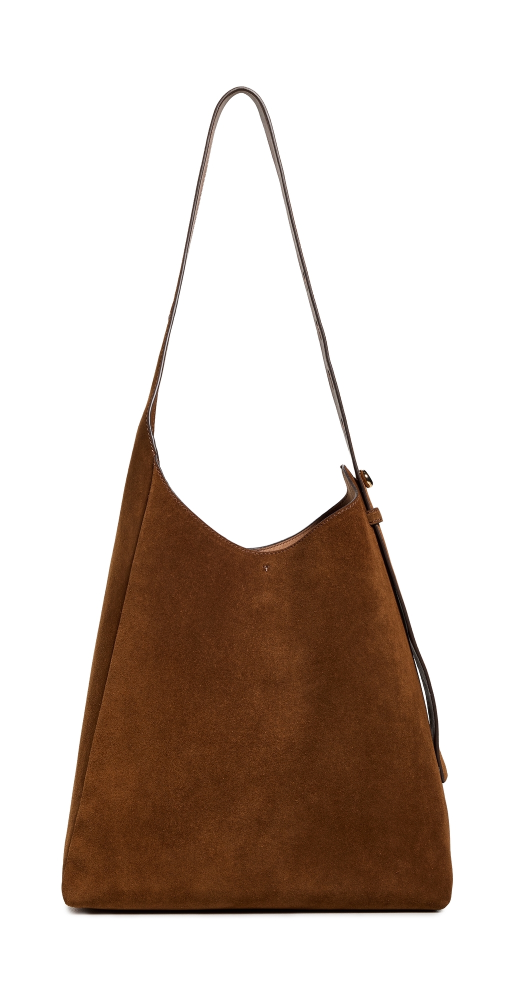 Tory Burch Romy Suede Hobo Bag Caramel One
