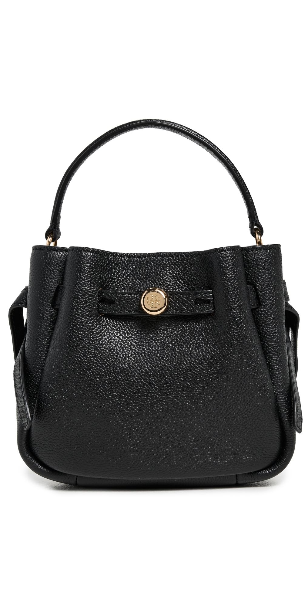 Tory Burch Romy Mini Bucket Bag Black One
