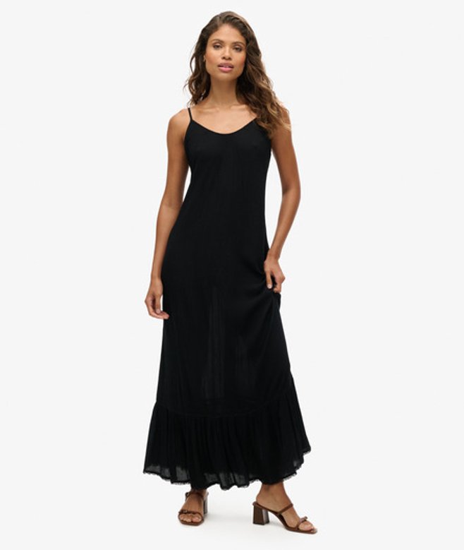 Superdry Women's Maxi Beach Cami Dress Black