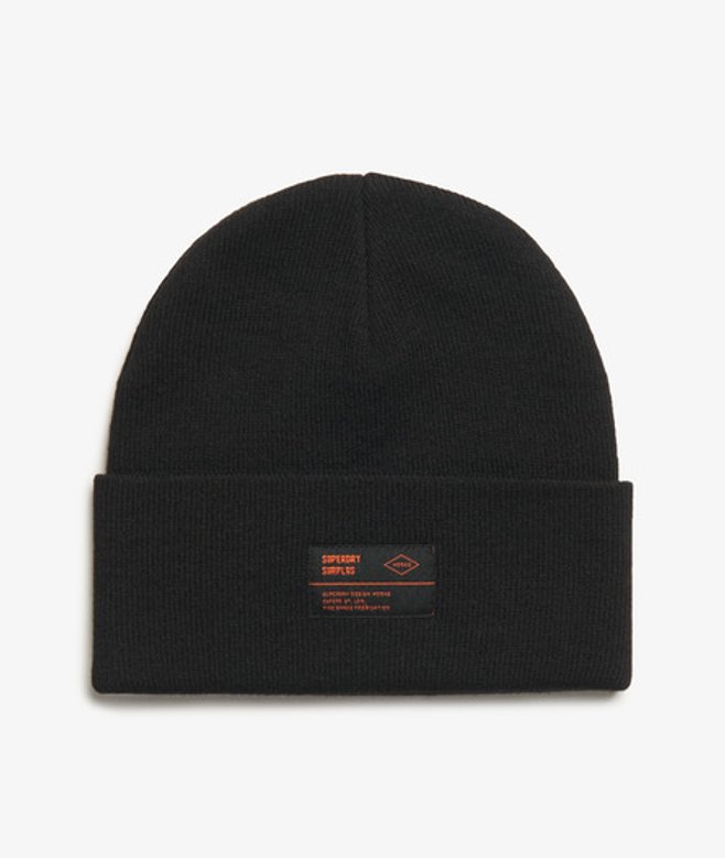 Superdry Women's Surplus Knitted Beanie Hat Black