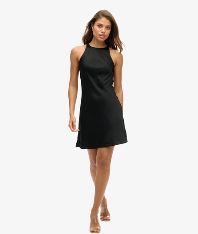 Superdry Women's Women's Satin Racer Mini Dress Black