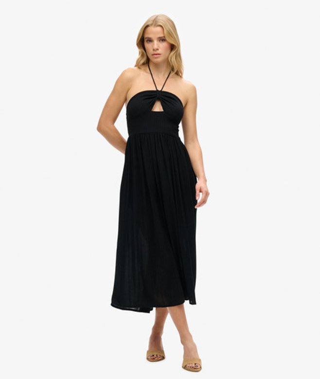 Superdry Women's Women's Cut Out Midi Dress Black